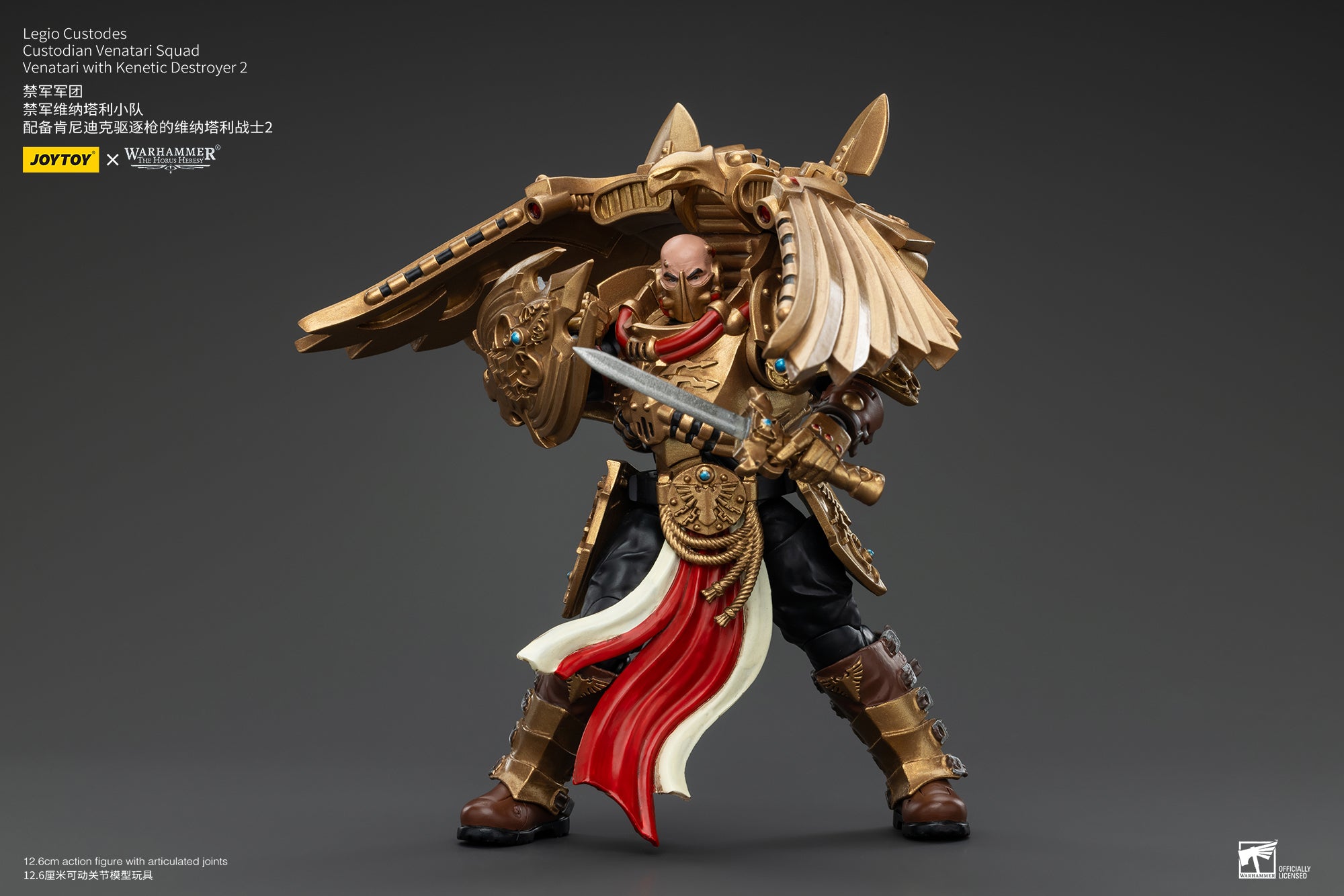 1/18 Scale JOYTOY Warhammer The Horus Heresy Action Figures - Legio Custodes Aquilon Terminator Squad & Custodian Venatari Squad | Collectible Miniatures for Tabletop Gaming and Display