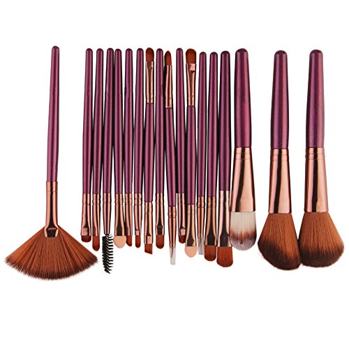 18Pcs Professional Makeup Brush Set - Foundation, Blush, Eyeshadow, Powder Brushes for Flawless Beauty Application | Perfect for Makeup Artists & Beginners | Ideal for Daily Makeup, Contouring & Professional Makeup Looks