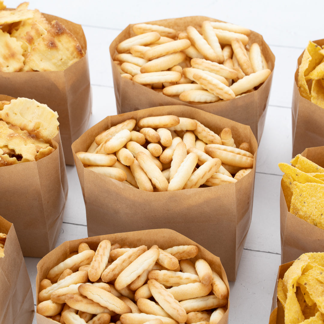Eco-Friendly Kraft Paper Snack Bags 4.25