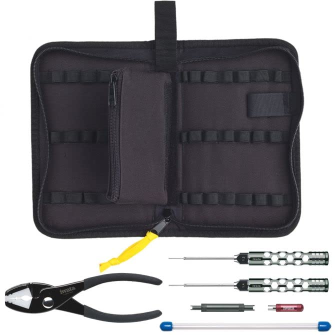 Iwata Medea Professional Airbrush Maintenance Kit - 3-Piece Cleaning & Repair Tool Set (Black, CL500) for Artists, Hobbyists & DIY Projects - Perfect for Model Painting, Tattoo Equipment & Automotive Detailing