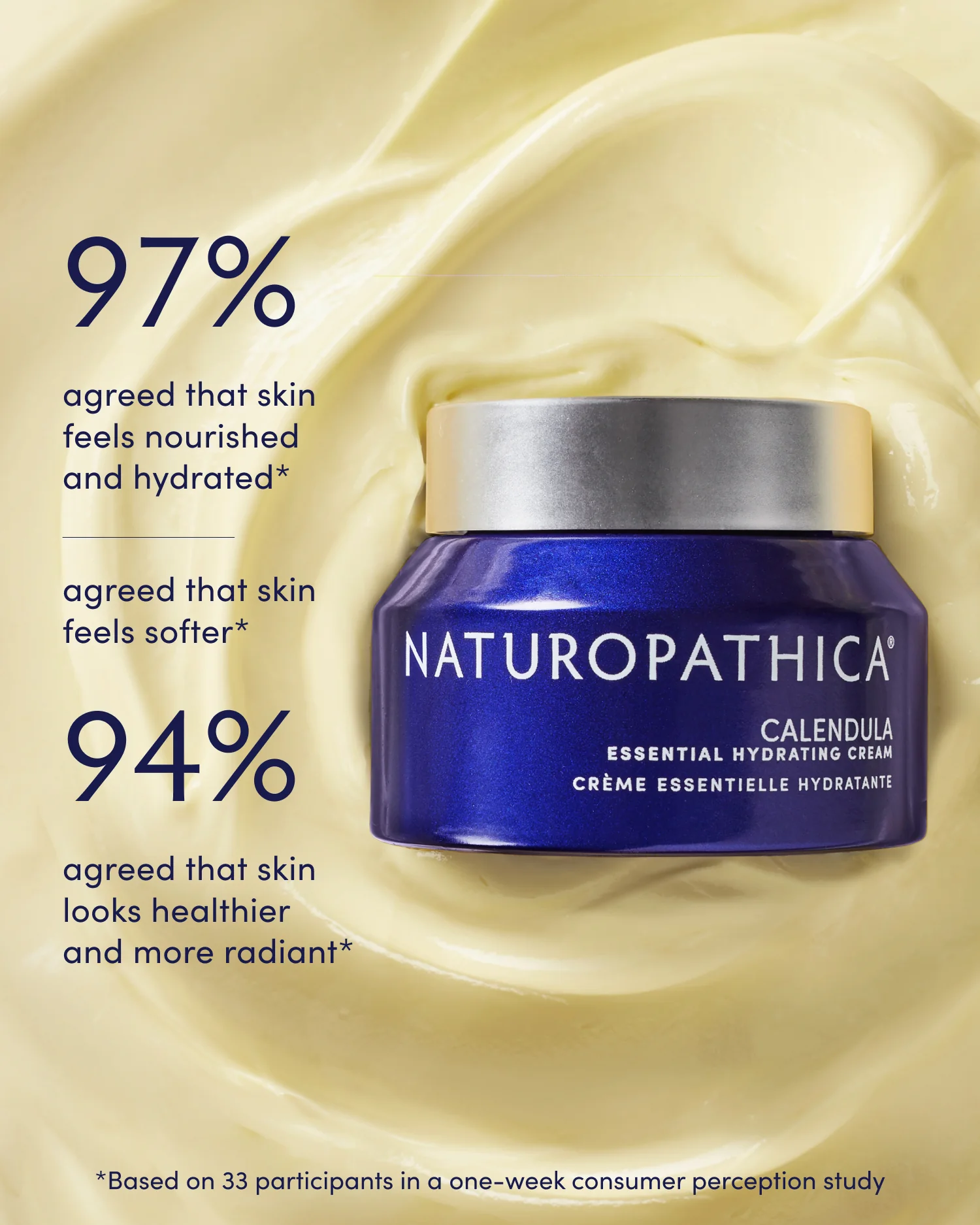 Naturopathica Calendula Essential Hydrating Cream - Organic Moisturizing Face Cream for Dry & Sensitive Skin | Perfect for Daily Skincare Routine & Nighttime Hydration