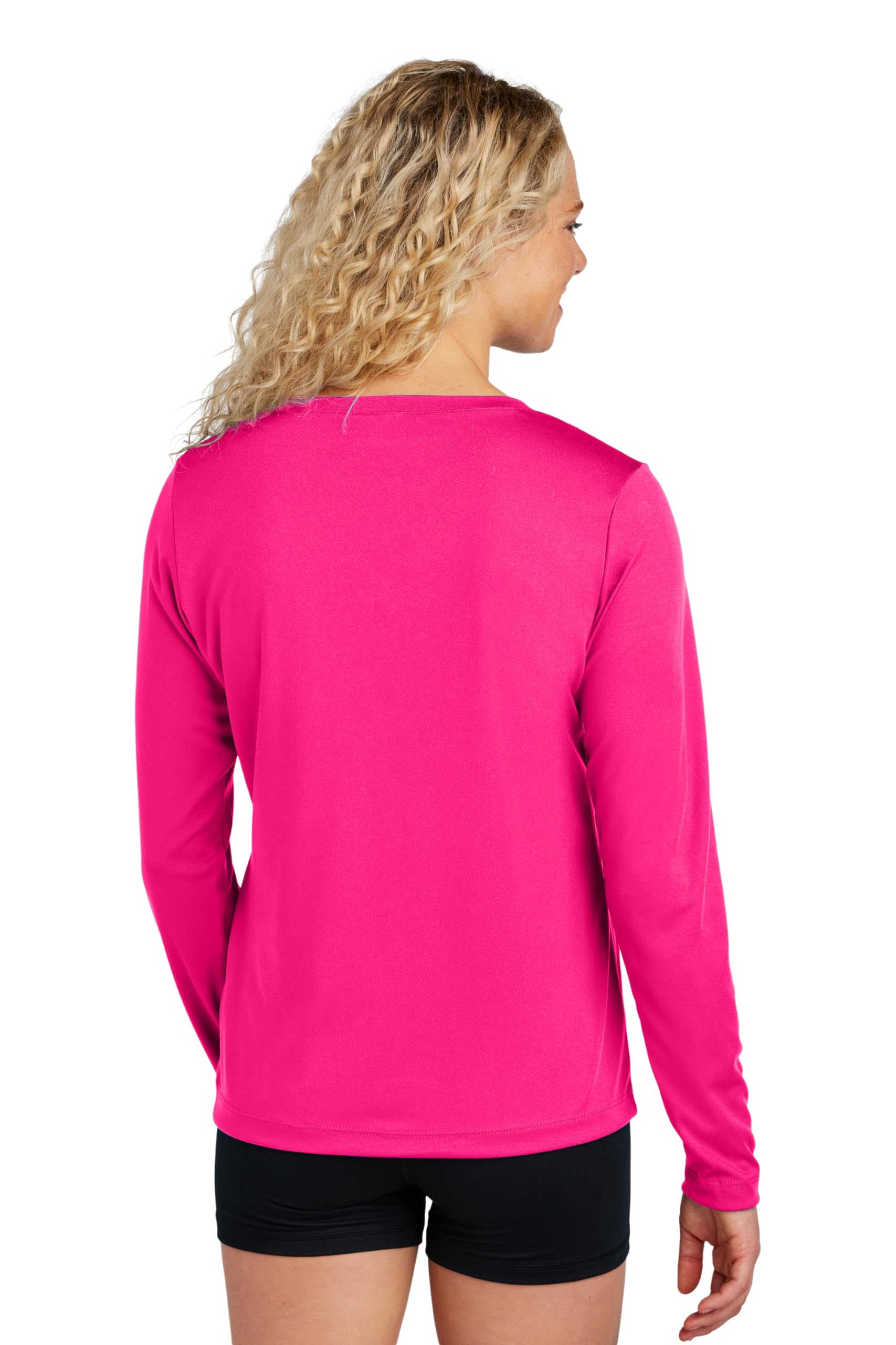Women's Long Sleeve V-Neck Workout Tops - Gym & Yoga Shirts (Plus Sizes)