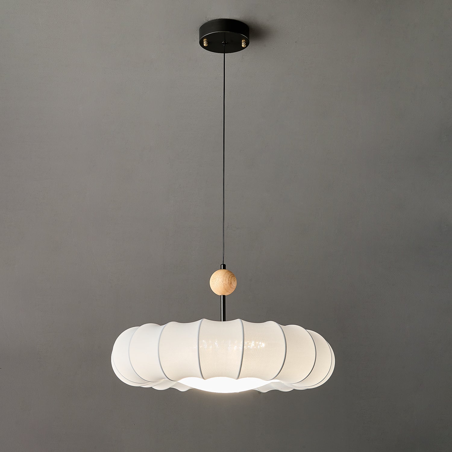 Borealis Pendant Light - Modern Nordic Style Glass Hanging Lamp for Kitchen Island, Dining Room & Living Room Decor