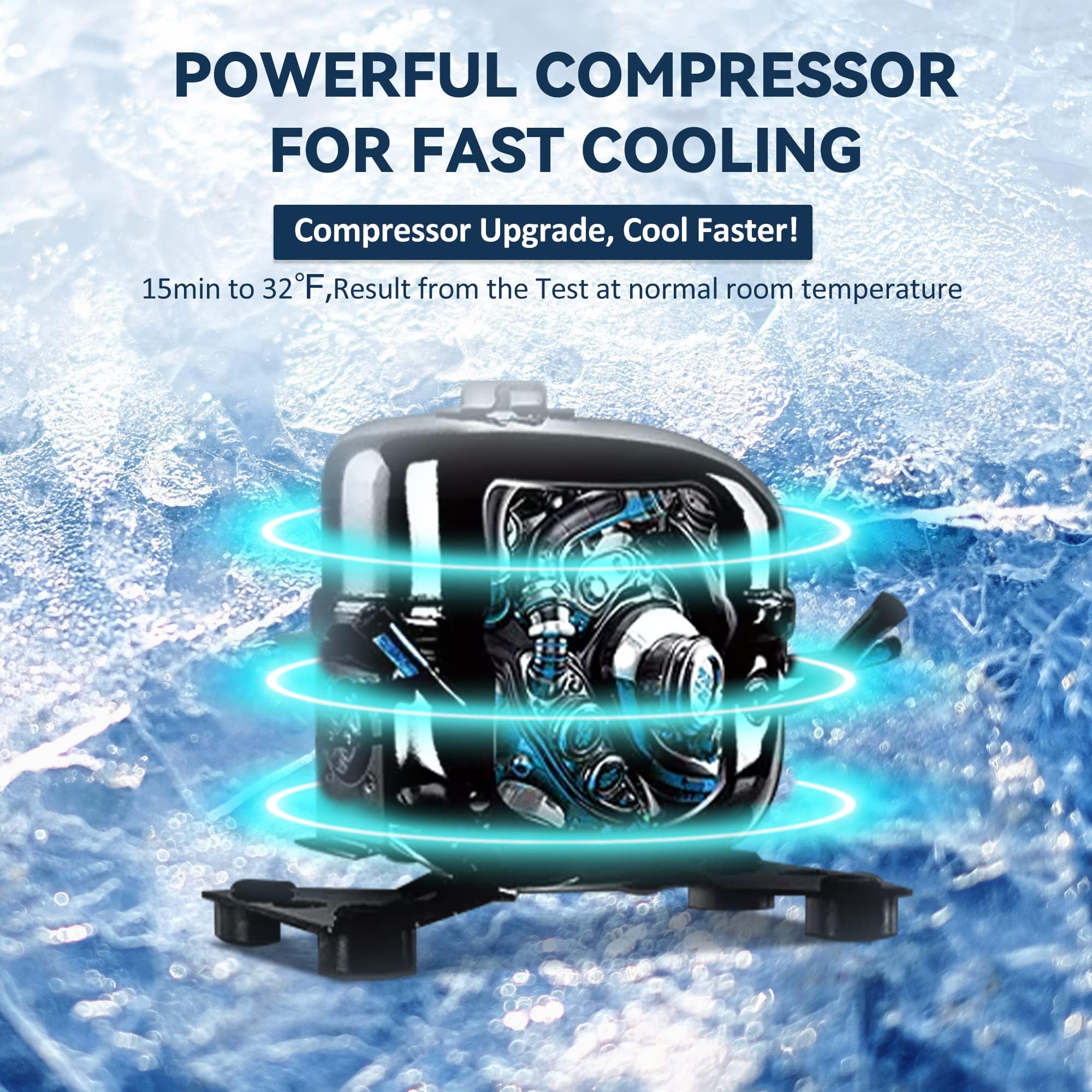 EUHOMY 12V Portable Refrigerator 17QT - APP Controlled Car Fridge with Dual Power (12/24V DC & 110-240V AC) - Compact Freezer Cooler for Road Trips, RV Camping, Fishing & Outdoor Adventures - Perfect for Picnics, Tailgating & Beach Days