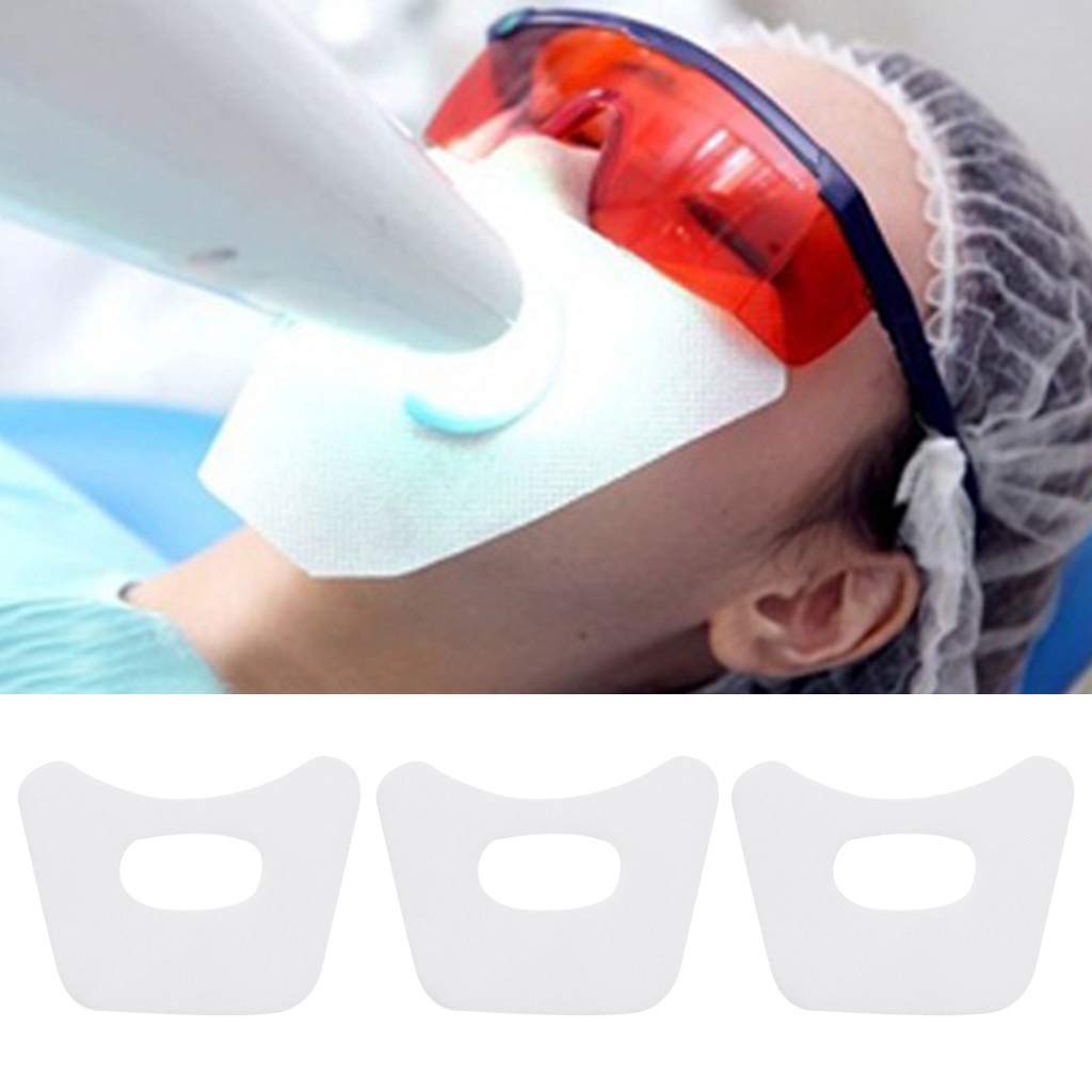 10-Pack Disposable Dental Lip Protector Pads for Teeth Whitening - Anti-Drug Bibs, Medical Oral Care Tools (Great for Cold Light Whitening & Dental Procedures)