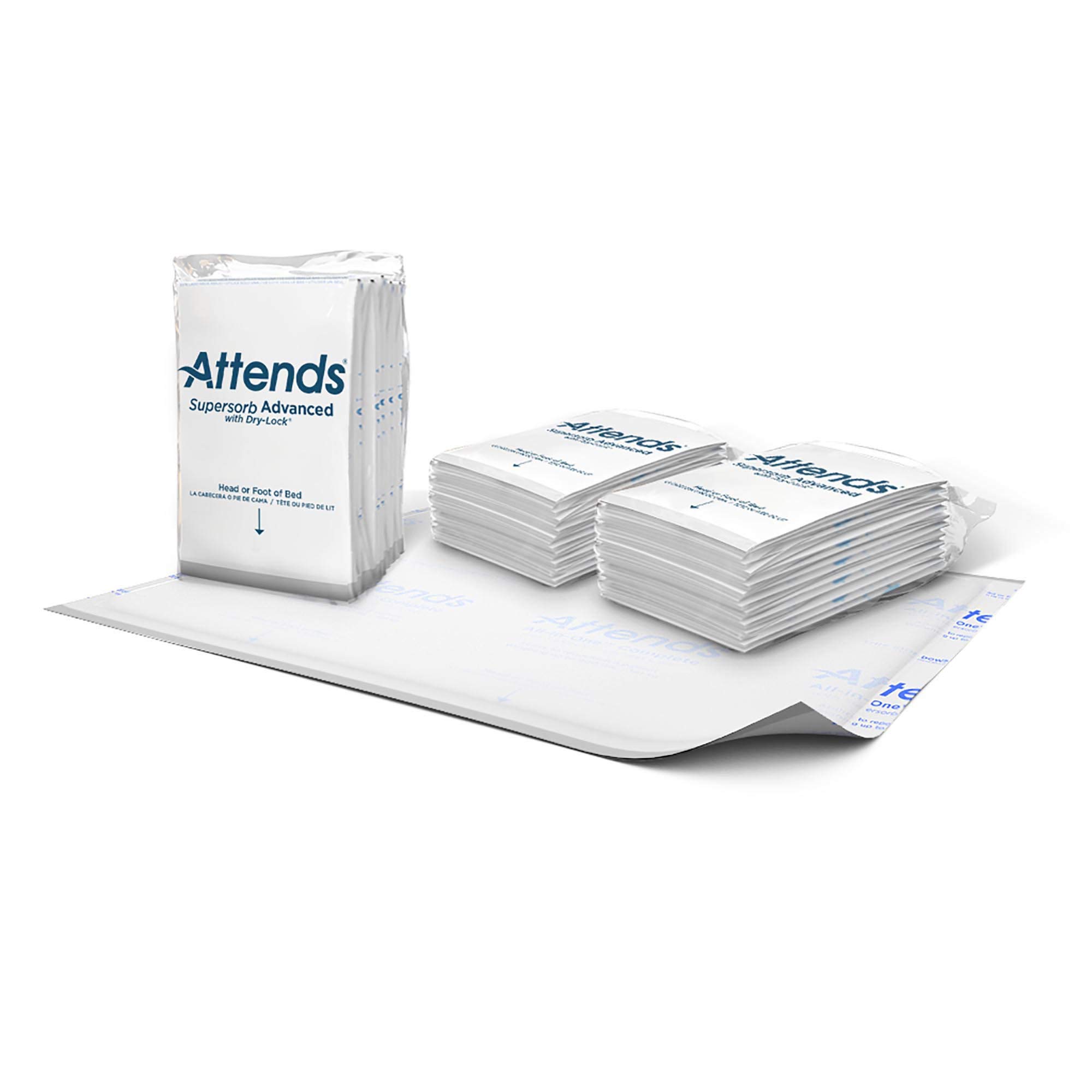 Attends Supersorb Advanced Premium Disposable Underpads for Severe Incontinence - 30