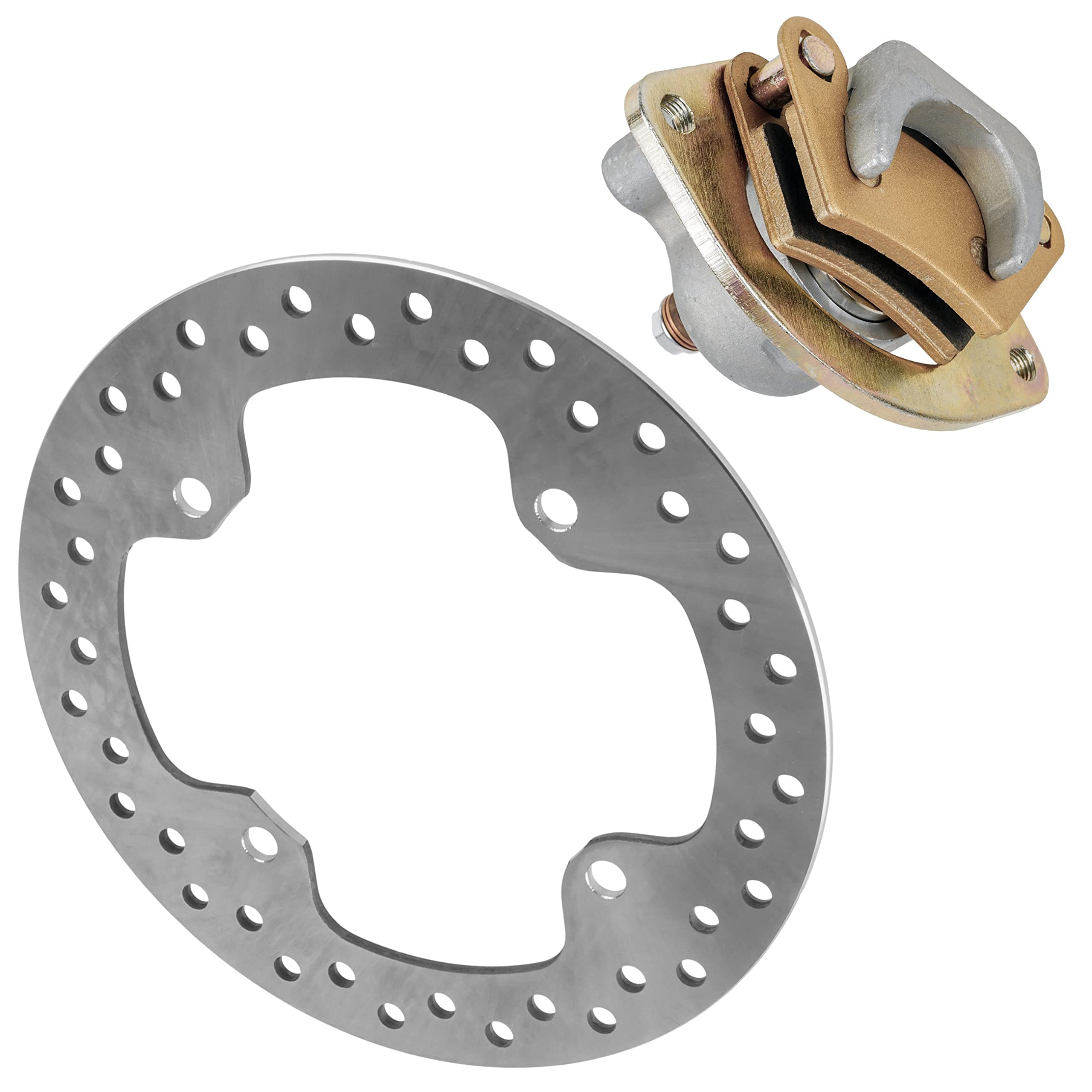 Polaris Sportsman 550 EPS Rear Brake Disc & Caliper Kit - Compatible with 2011 2012 2013 Models - High Performance Braking System for Off-Road ATV Adventures