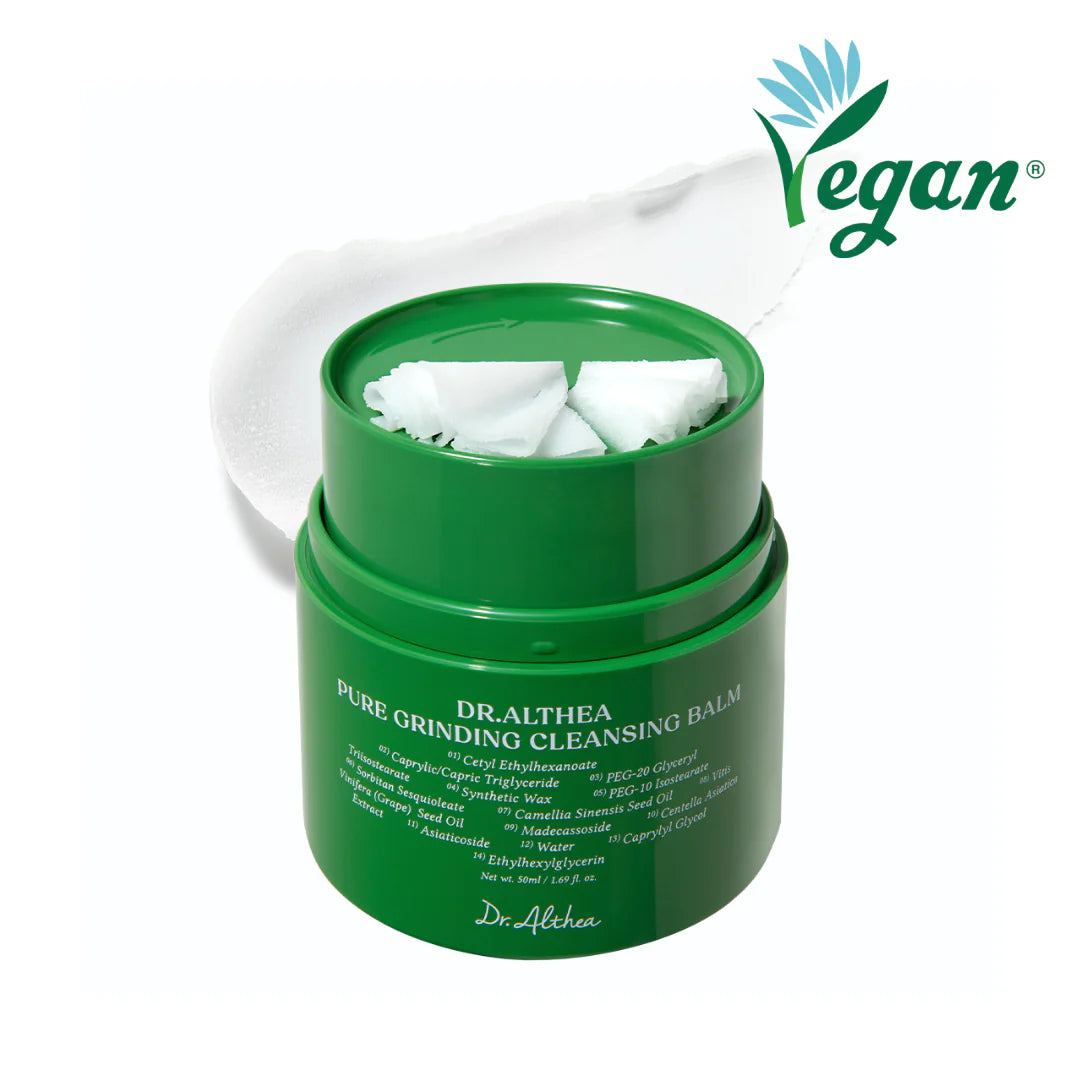 Dr. Althea Pure Grinding Cleansing Balm 50ml - Gentle Exfoliating Face Wash for Deep Cleansing & Makeup Removal | Perfect for Daily Skincare & Travel