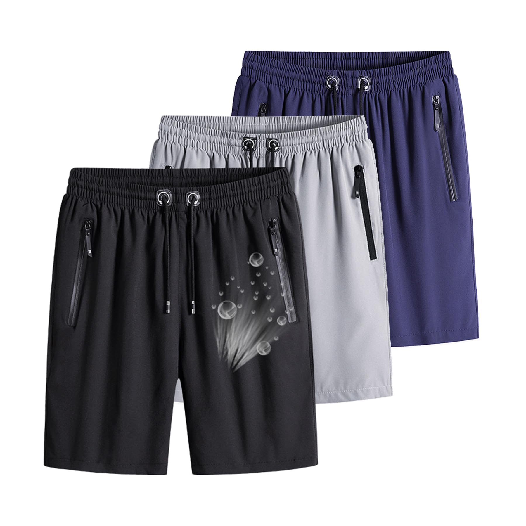 Premium Ice Silk Shorts for Women & Men - Unisex Quick-Dry Stretch Summer Shorts - Comfortable & Breathable for Yoga, Running, Beach & Casual Wear