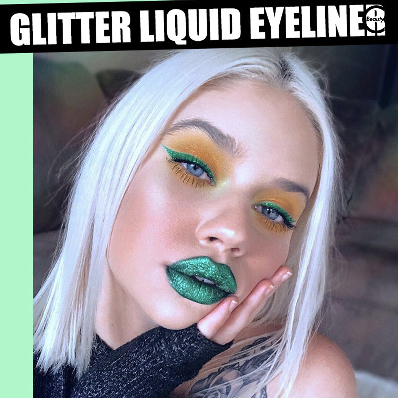 MLSMILE Waterproof & Long Lasting Glitter Liquid Eyeliner - Smudge Proof, Vibrant Colors for Party, Halloween, Cosplay & Everyday Makeup