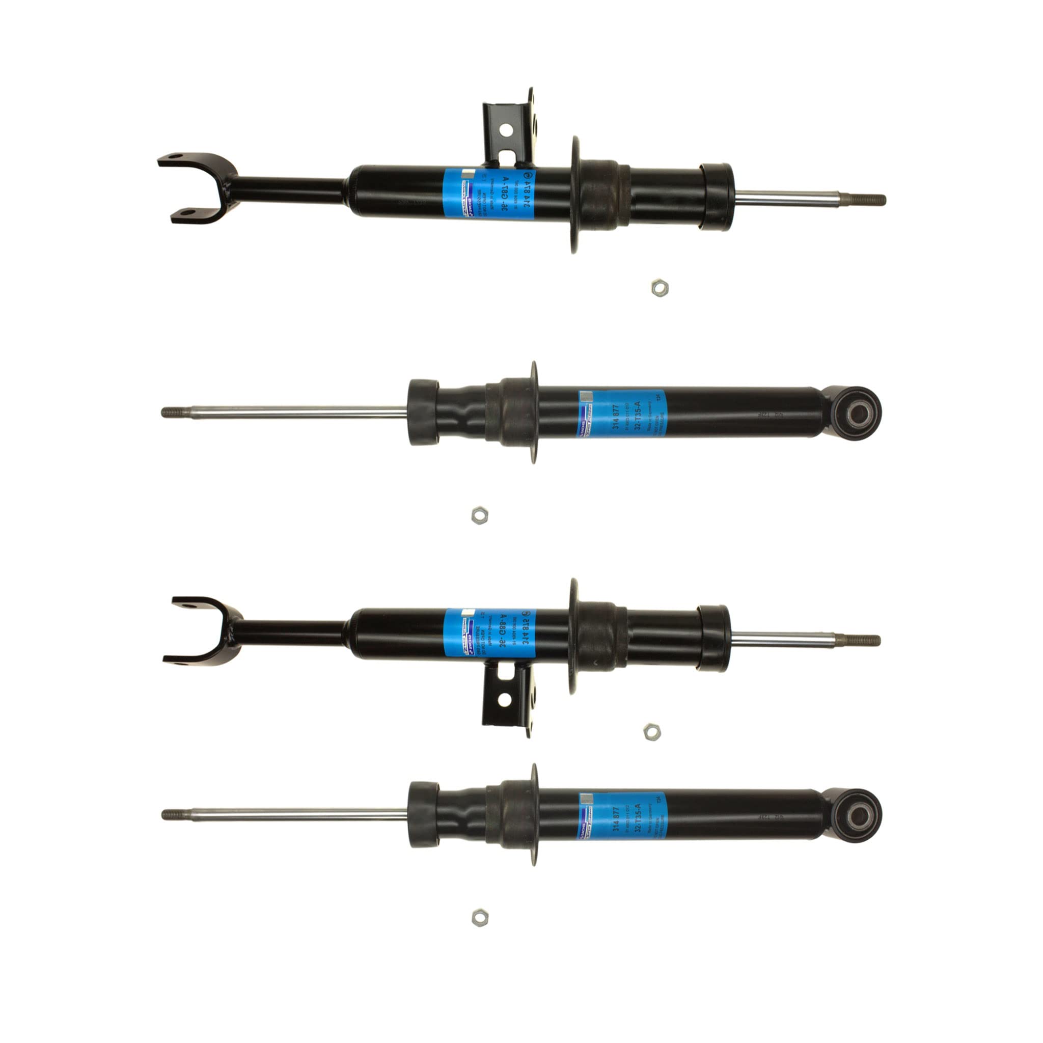 Sachs Front & Rear Shocks for BMW xDrive ActiveHybrid 5 - 77-653836Q - Premium Suspension Replacement - Smooth Ride for City Commuting & Highway Driving