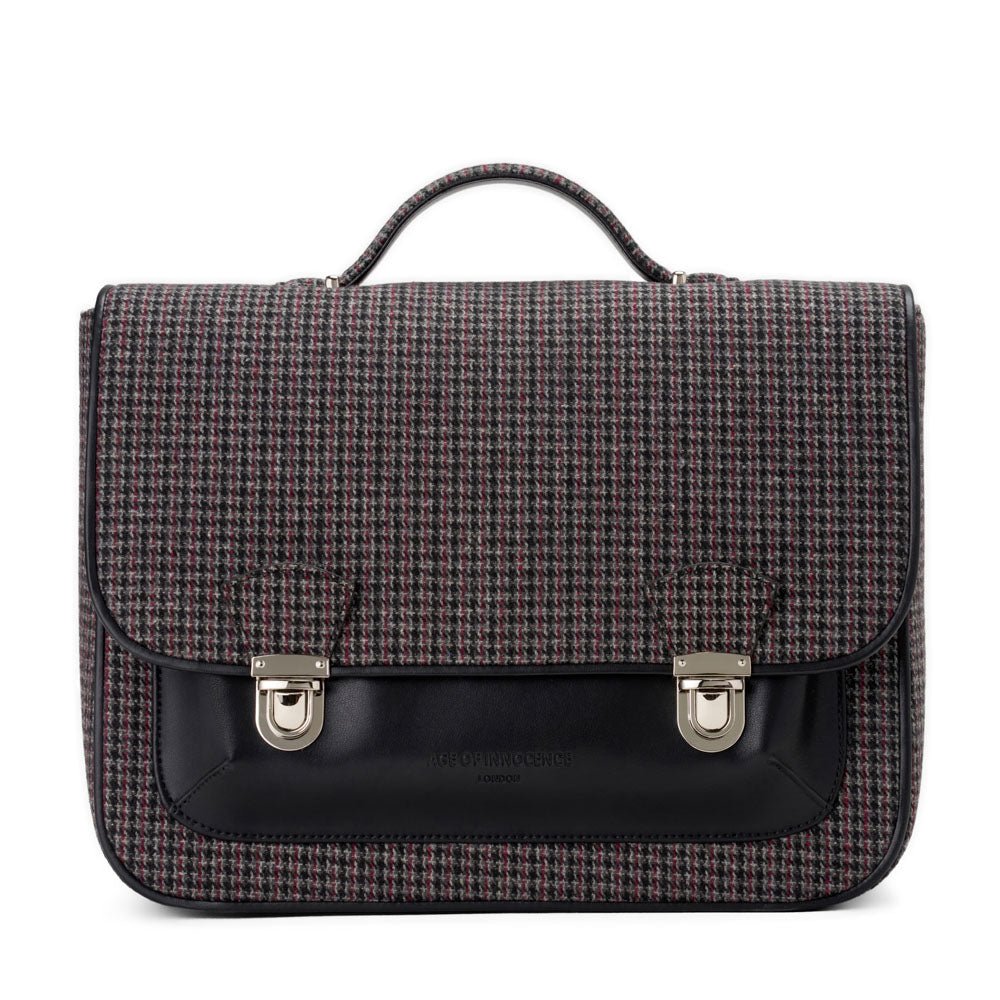 Boston Plaid Dark Grey Scarf - Classic Tartan Pattern for Men & Women - Perfect for Fall, Winter & Holiday Outfits