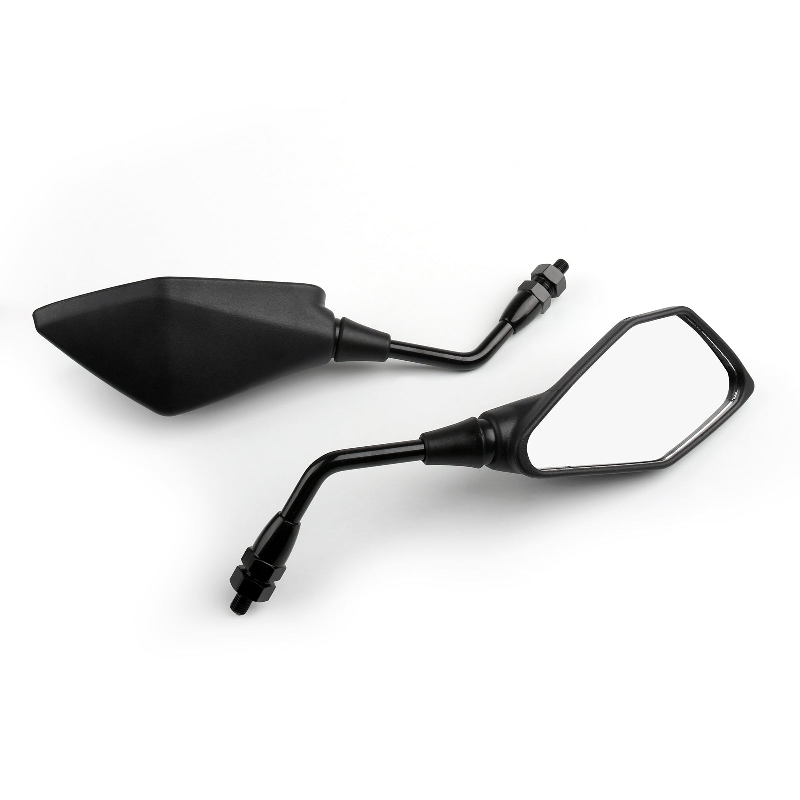 10mm Rearview Mirrors for Kawasaki ER650 ER6N (2012-2016) ZR800 Z800 (2013-2016) Z250SL - Universal Fit Motorcycle Side Mirrors - Perfect for City Commuting & Highway Riding