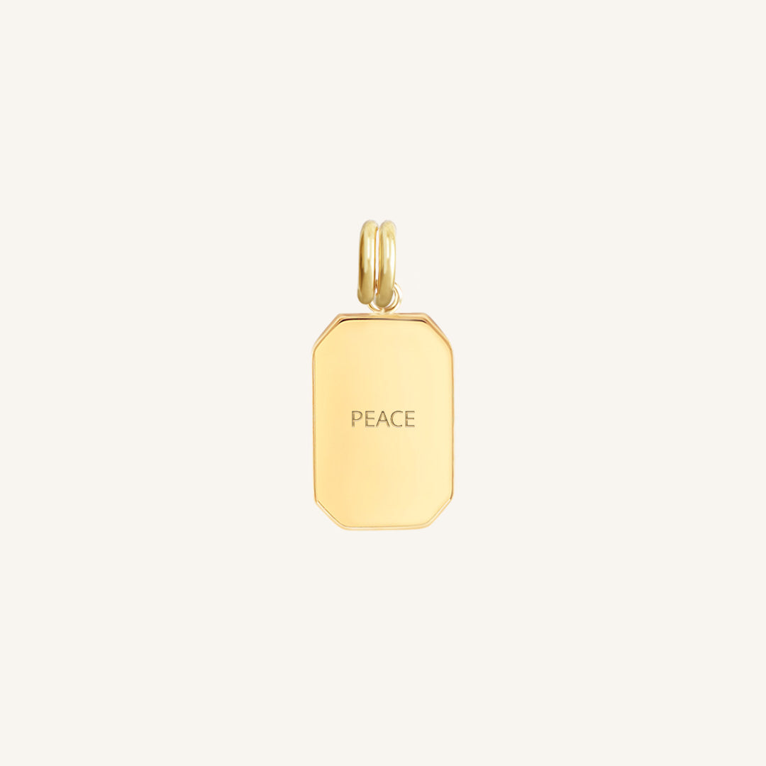 Etch Peace Charm - Elegant Handcrafted Jewelry for Mindfulness & Serenity | Perfect for Meditation, Yoga & Spiritual Gifts