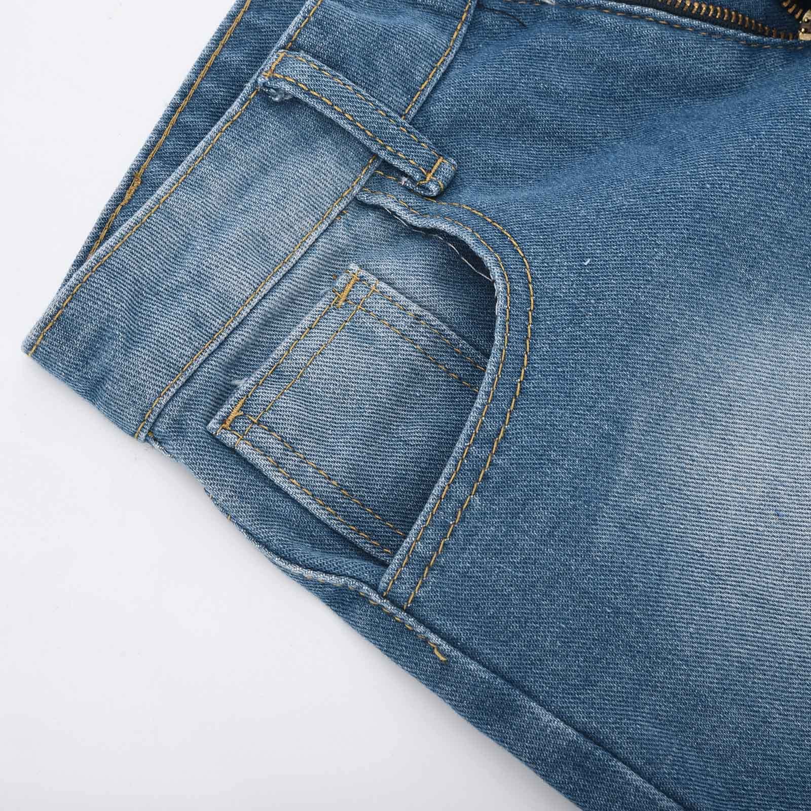 Women's Denim Shorts - Casual Button Front Mid Waist Jean Shorts with Pockets | Elegant Dressy Shorts for Going Out, Gym & Summer Wear