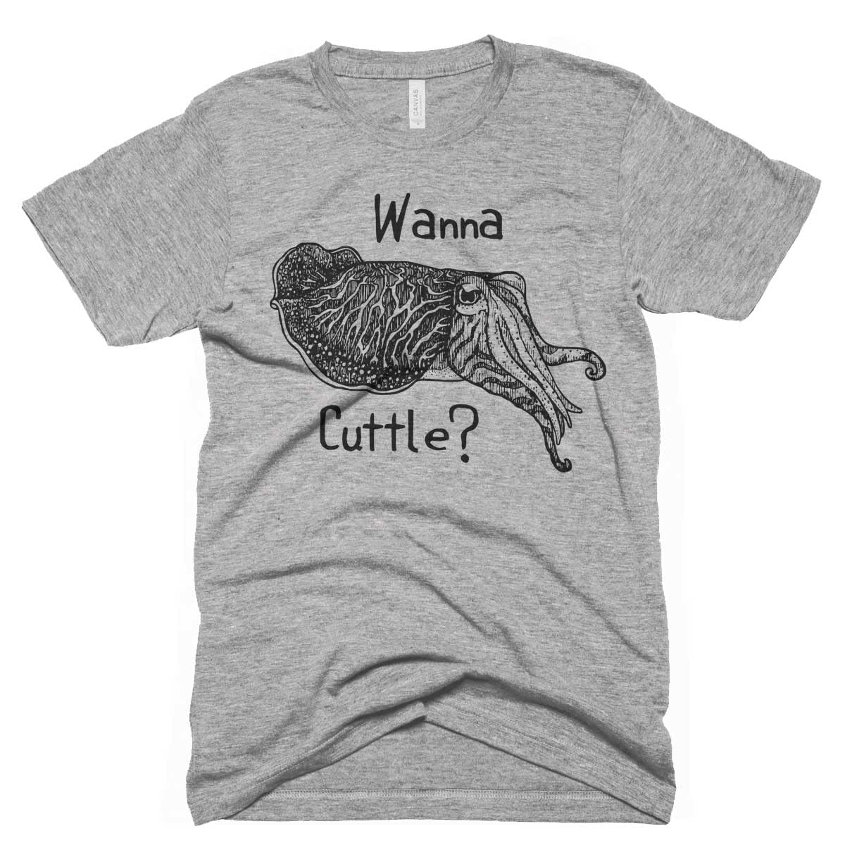 Premium Unisex Cuttlefish Graphic T-Shirt - Bella Canvas Soft Cotton Tee for Men, Women & Kids - Fun Fish Design for Casual Wear, Gifts & Everyday Outfits