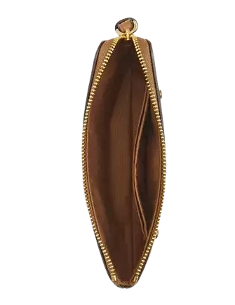 Coach Corner Zip Wristlet with Crystal Accents - Stylish Crossbody Wallet for Women | Perfect for Parties, Date Nights & Everyday Use