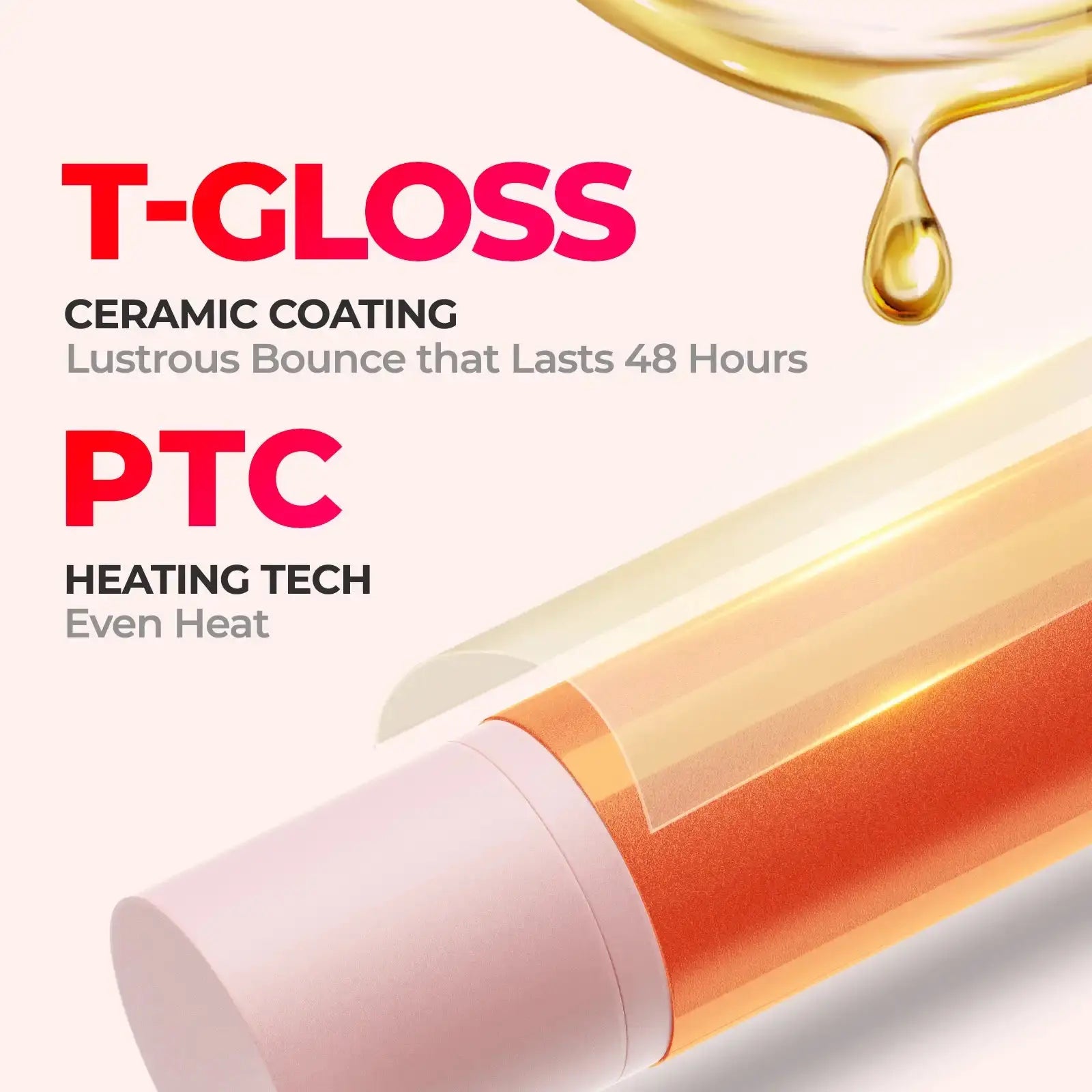 TYMO Rota Pink Hair Straightener Brush - Ionic Ceramic Flat Iron for Smooth & Shiny Hair | Perfect for Home, Travel & Salon Use