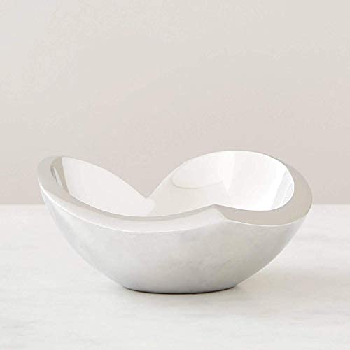 Heart-Shaped Nambe Alloy Love Bowl - Modern Wedding & Anniversary Gift, Valentine’s Day Decorative Trinket Tray, Oven-Safe Ring Dish (4.5