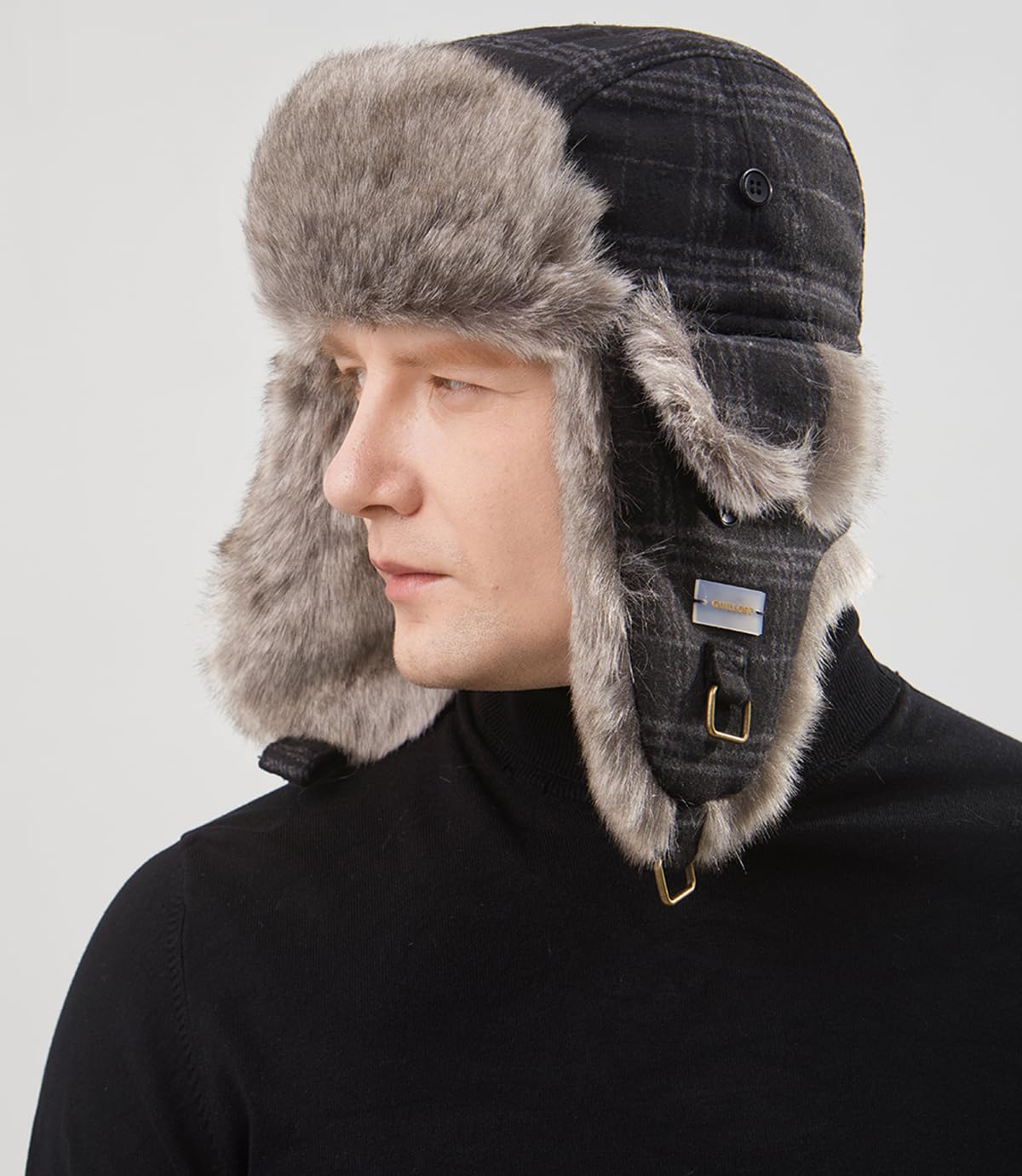 Men's & Women's Winter Trapper Hat - Wool Russian Ushanka Aviator Style for Skiing, Hunting & Cycling - Warm Cold-Proof Winter Hat for Outdoor Activities & Extreme Weather