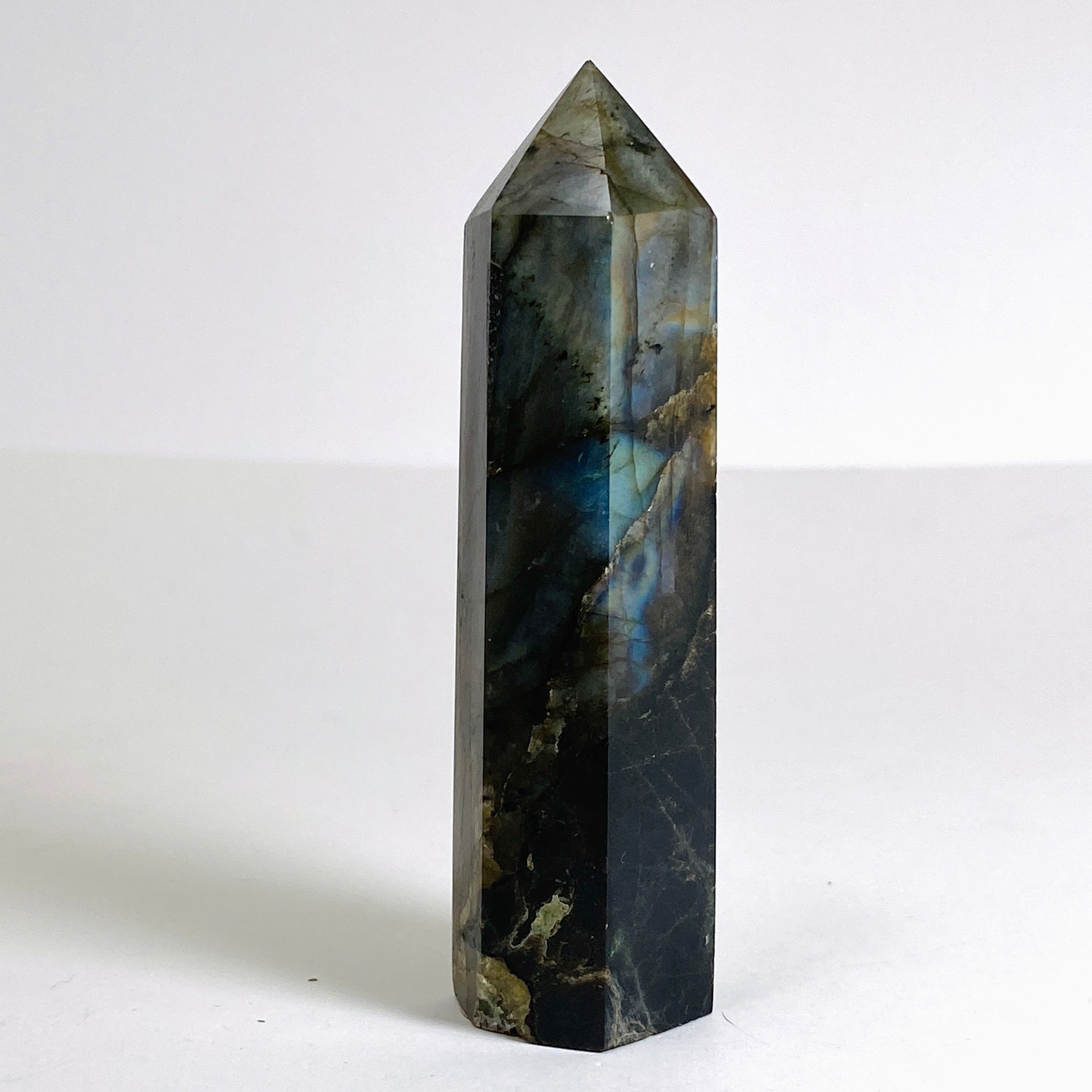 Labradorite Small Generator LSG 06 - Portable Crystal Energy Device for Home & Office Meditation, Healing & Spiritual Practice