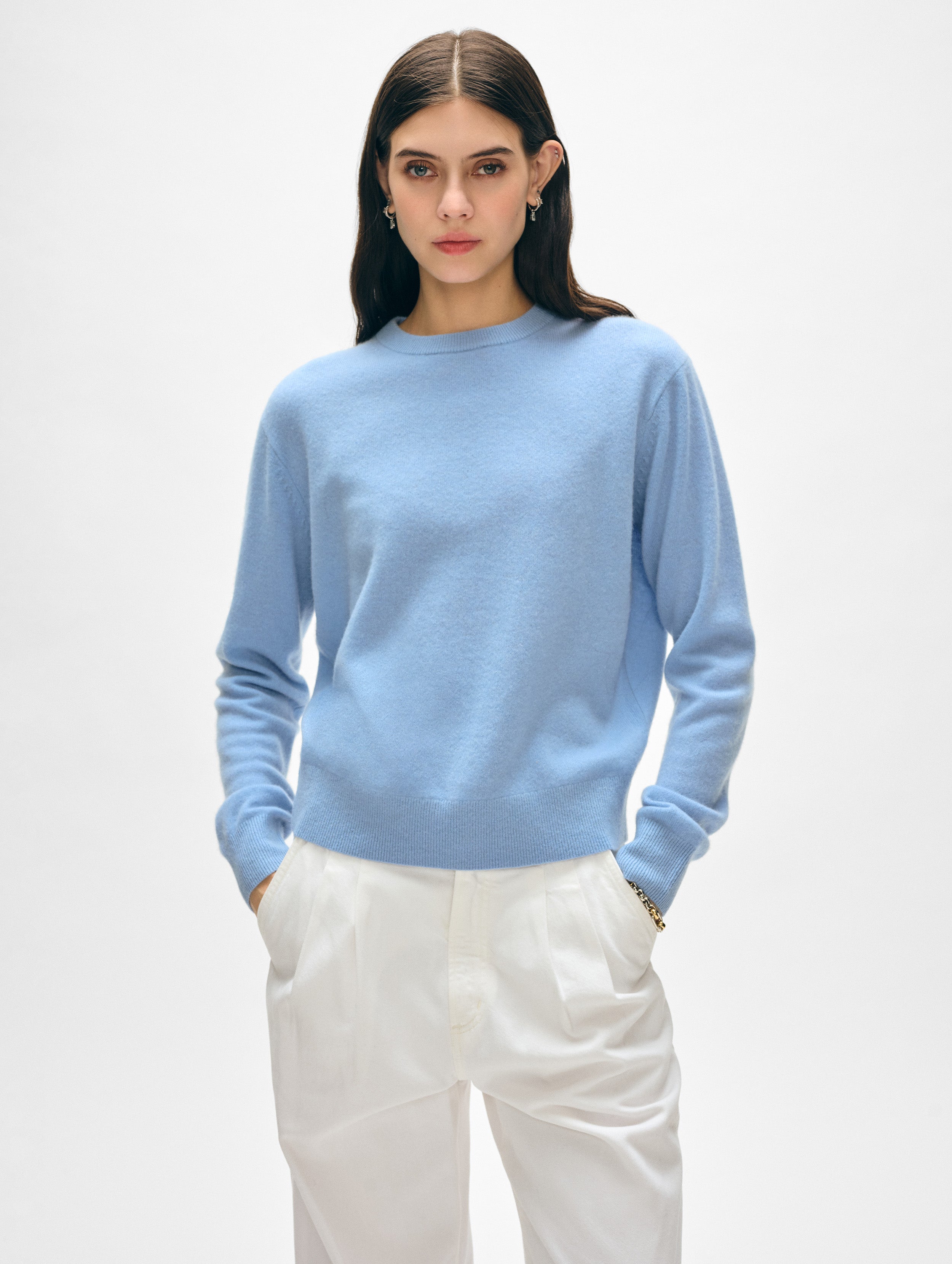 Luxury Cashmere Crewneck Sweater for Women & Men - Soft & Warm Winter Pullover - Perfect for Office, Travel & Casual Wear