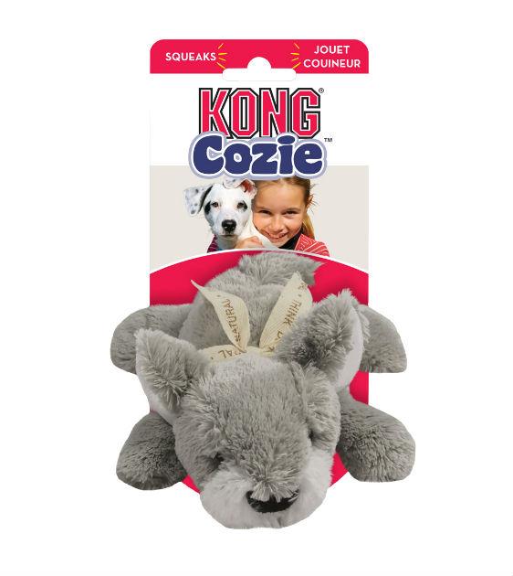 Kong Cozie Buster Dog Toy - Durable Plush Chew Toy for Small & Medium Dogs - Perfect for Indoor Play, Cuddling & Anxiety Relief