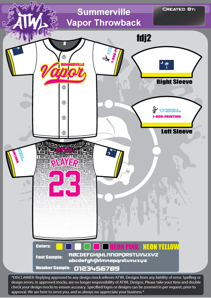Summerville Vapor Full Dye Throwback Jerseys - Retro Basketball Uniforms for Men & Women - Perfect for Games, Sports Events & Fan Collections