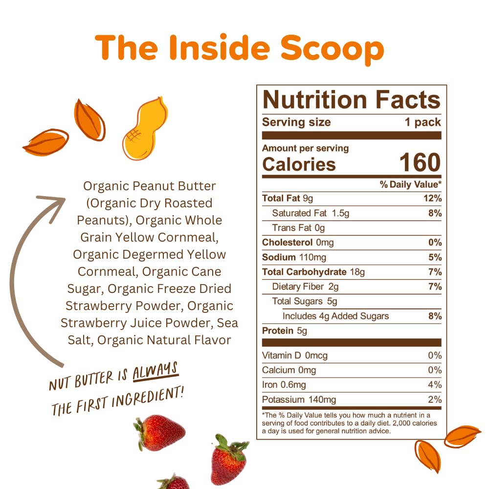 Organic Peanut Butter Puffs Variety Pack - Original, PBJ, Dark Chocolate & Honey Flavors | Gluten-Free, Kosher, Plant-Based Protein Snack | 1.2oz (12 Pack) | Perfect for On-the-Go Snacking, Lunchboxes & Healthy Office Treats