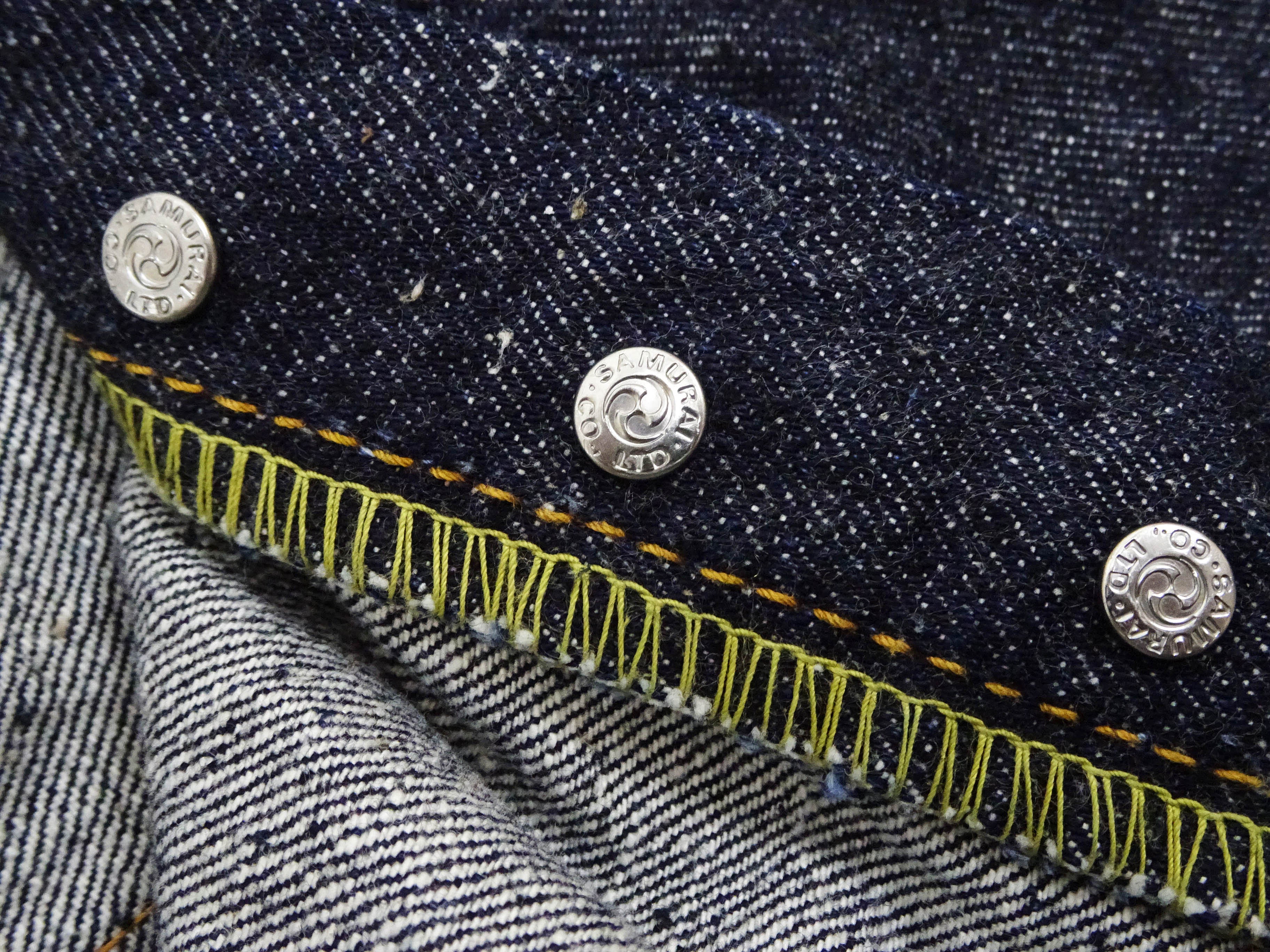 Samurai Jeans S0510XXII Men's Regular Straight Fit 15oz Japanese Selvedge Denim Pants - One Wash Indigo Blue - Durable Workwear & Casual Style for Everyday Wear