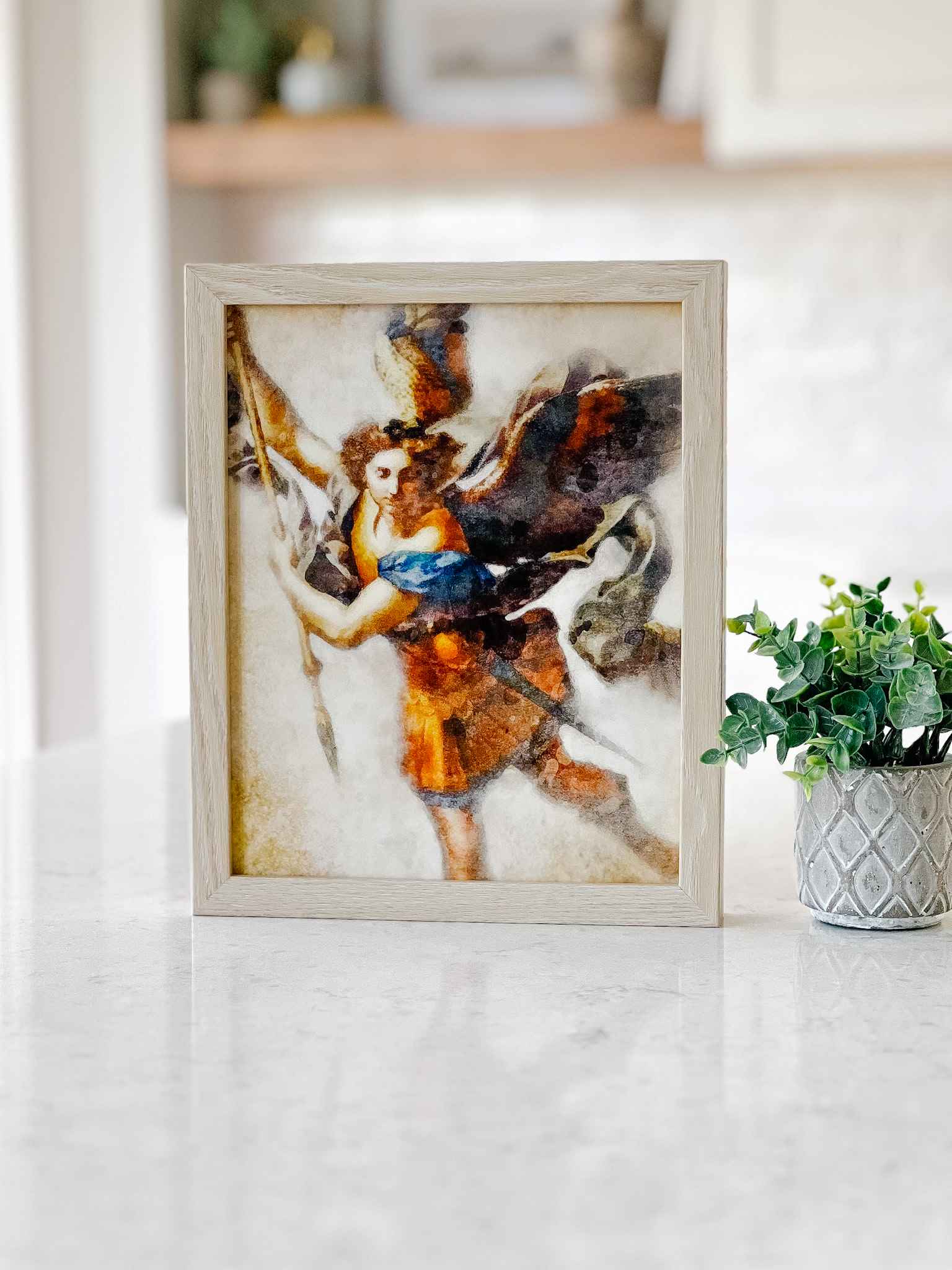 St. Michael the Archangel Print - Religious Wall Art for Home & Church Decor - Perfect for Prayer Rooms, Catholic Gifts & Spiritual Spaces