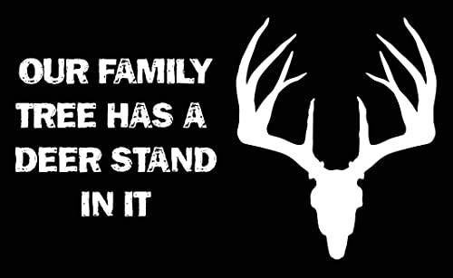 Family Tree Deer Stand on Black