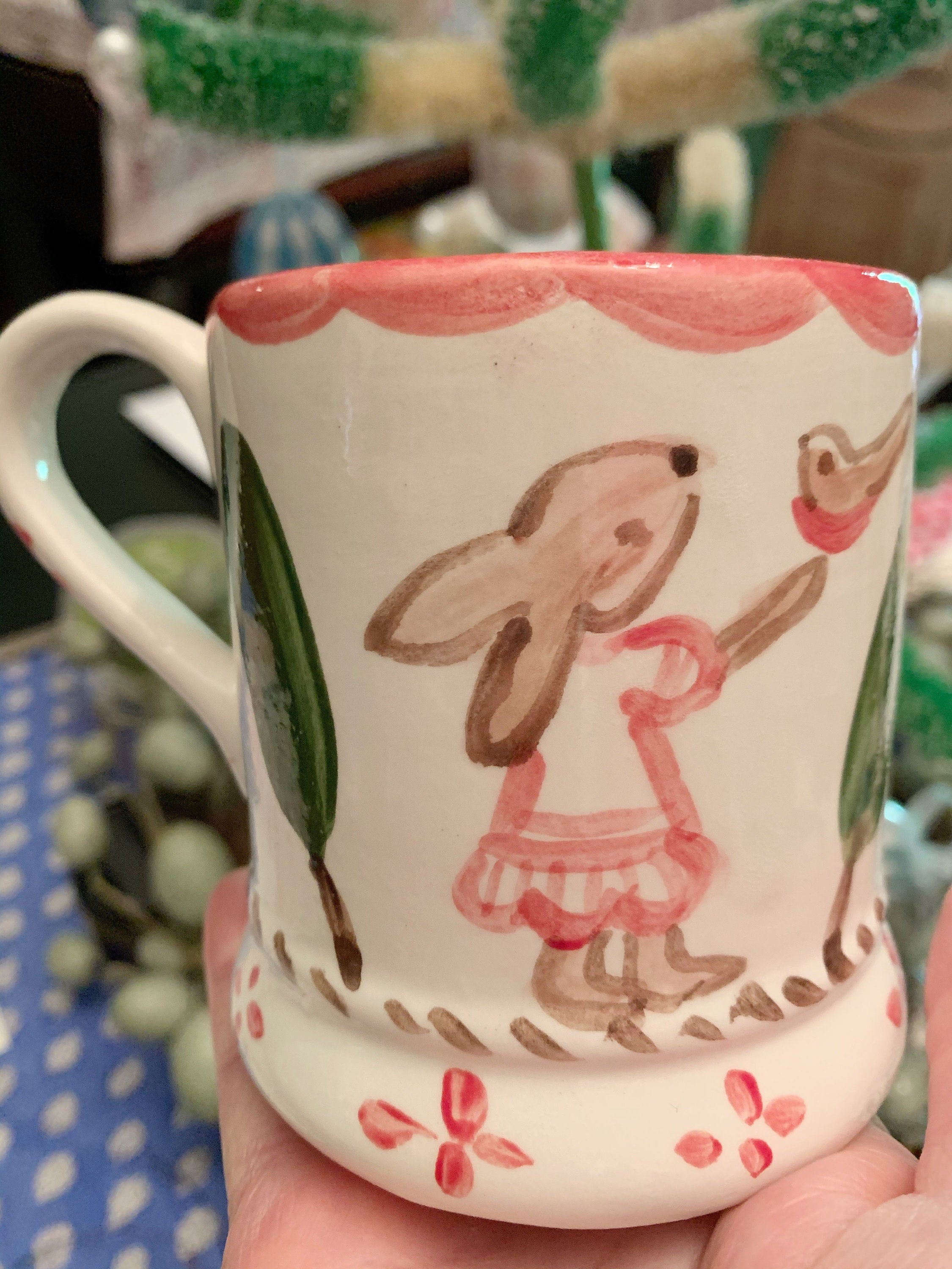 Personalized Bunny Cup for Kids - Custom Children's Mug with Name - Perfect for Easter Gifts, Birthday Presents & Nursery Decor