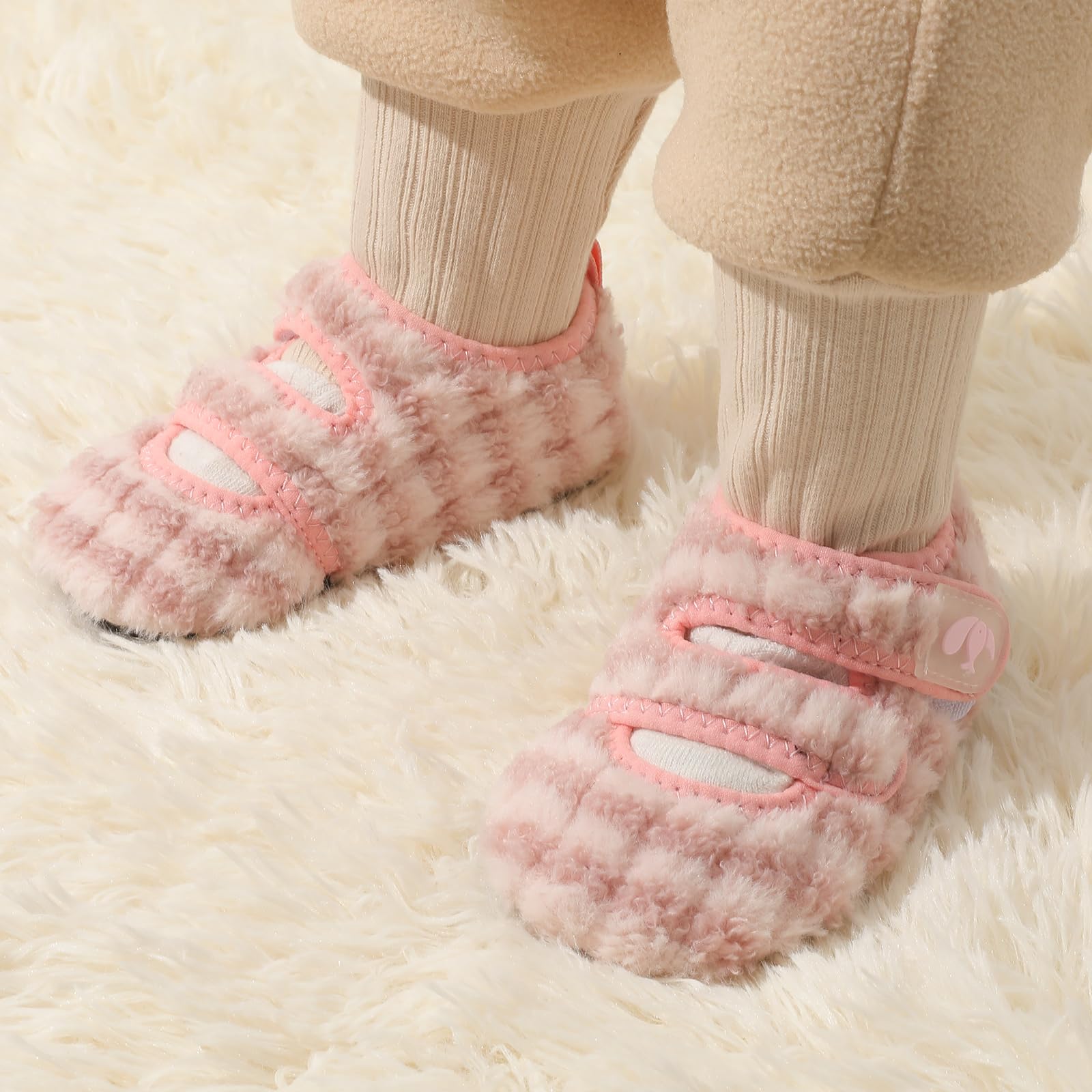 FEETCITY Warm Toddler House Slippers for Boys & Girls - Soft Winter Indoor Home Shoes with Non-Slip Soles - Perfect for Playtime, Nursery and Cozy Family Moments at Home