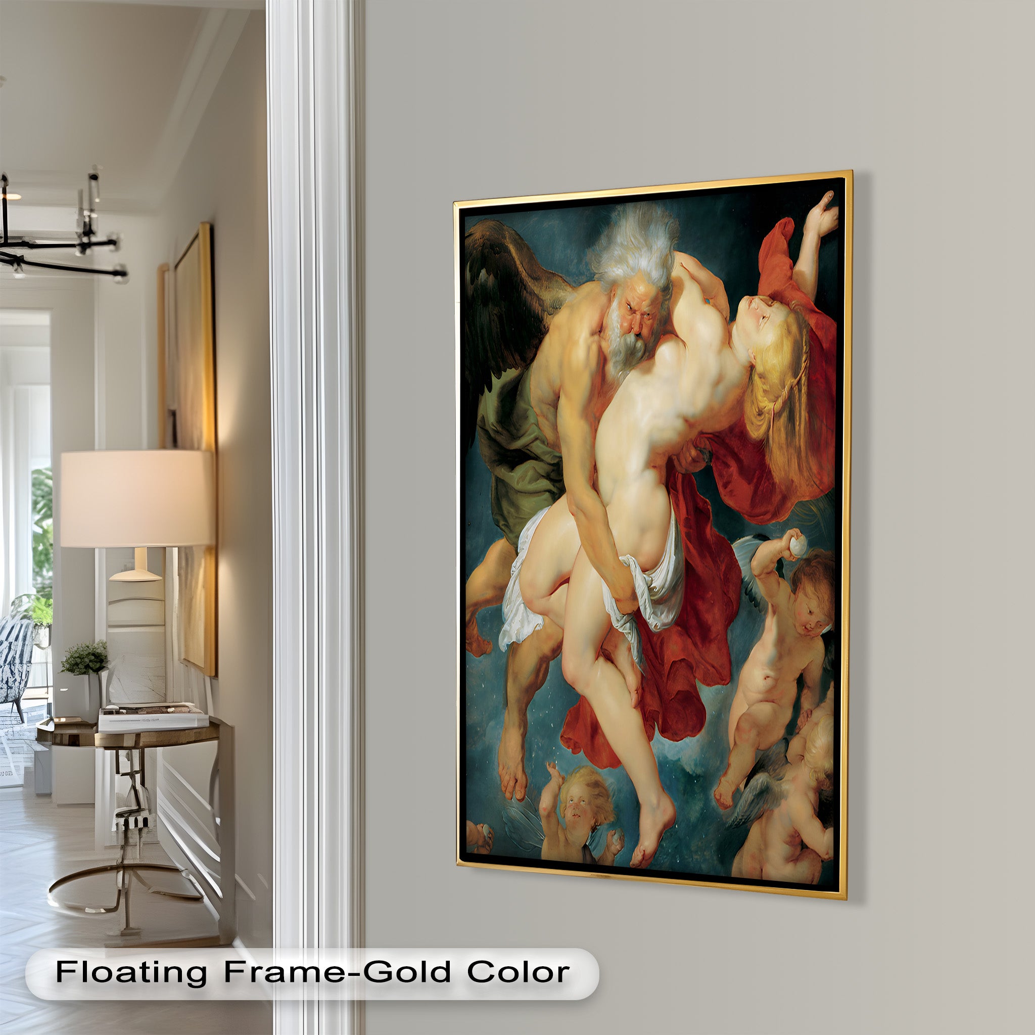 Abduction of Psyche - Mythological Renaissance Nude Oil Painting Reproduction | Classic Art Wall Decor for Living Room, Bedroom & Office
