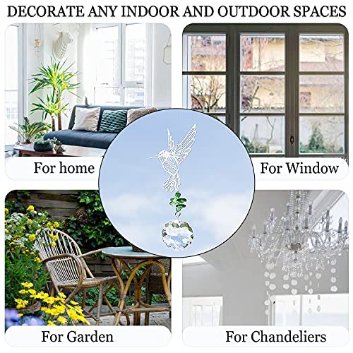 H&D HYALINE & DORA Crystal Glass Prism Sun Catcher - Rainbow Maker Window Hanging Decor for Hummingbirds | Perfect Gift for Home, Garden & Office Decor