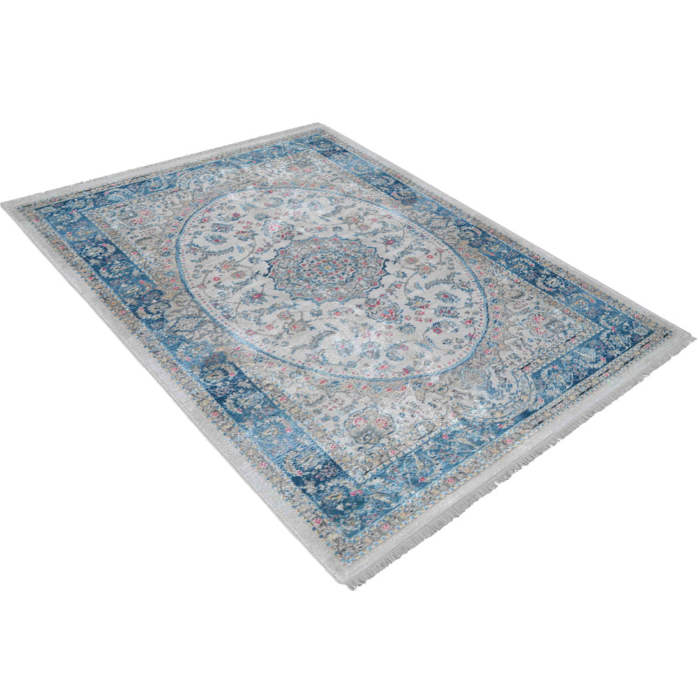 Silkaria Machine Woven Rug - Soft & Durable Area Rug for Living Room, Bedroom - Non-Slip Modern Home Decor Carpet