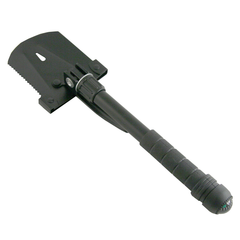 11-in-1 Multifunctional Folding Shovel - Survival Camping Tool for Hiking, Emergency, Outdoor Adventures & Car Safety Kit