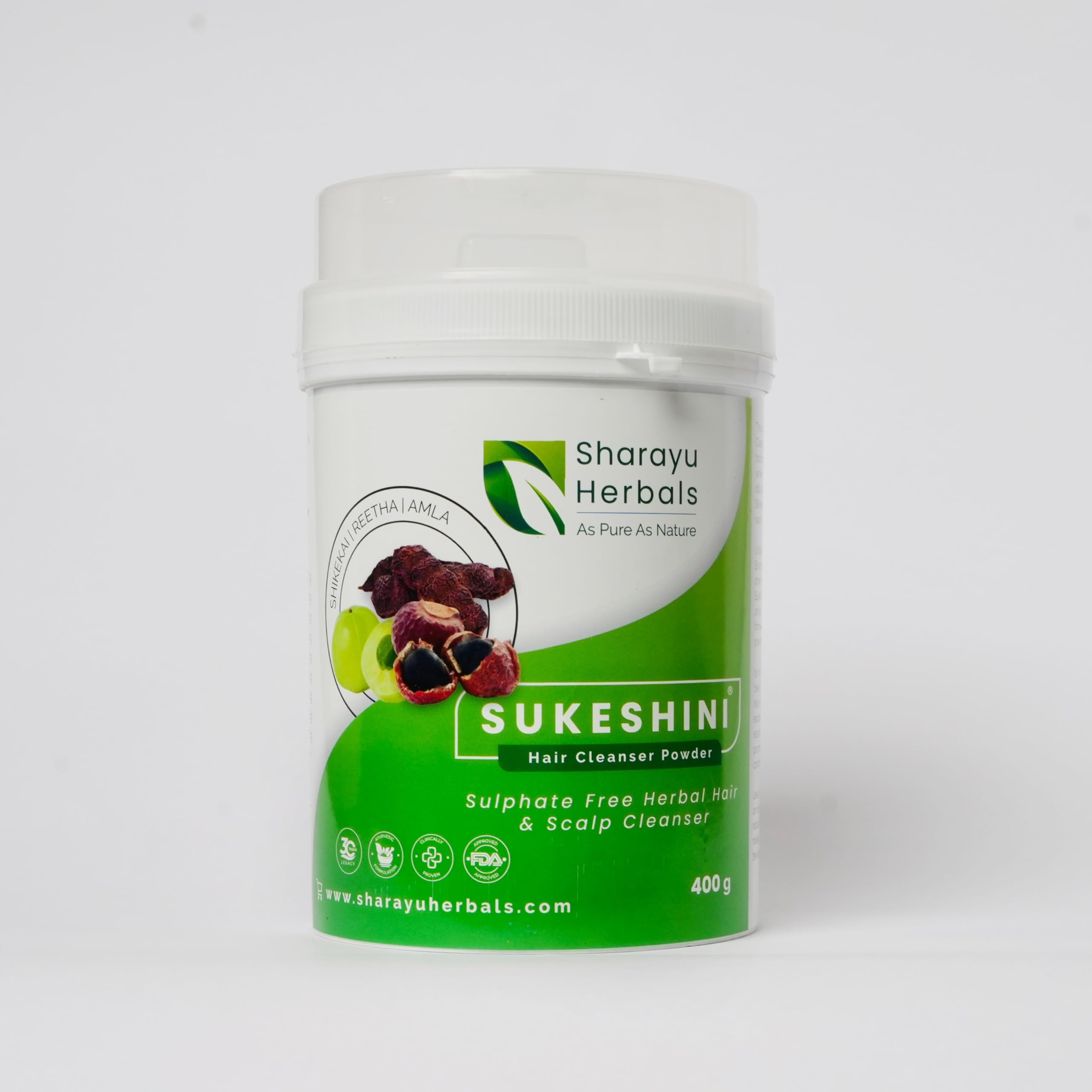 Sukeshini Sulfate Free Herbal Hair & Scalp Cleanser - 100g Natural Shampoo for Dry, Damaged Hair - Gentle Daily Use for Healthy Hair Growth & Scalp Care