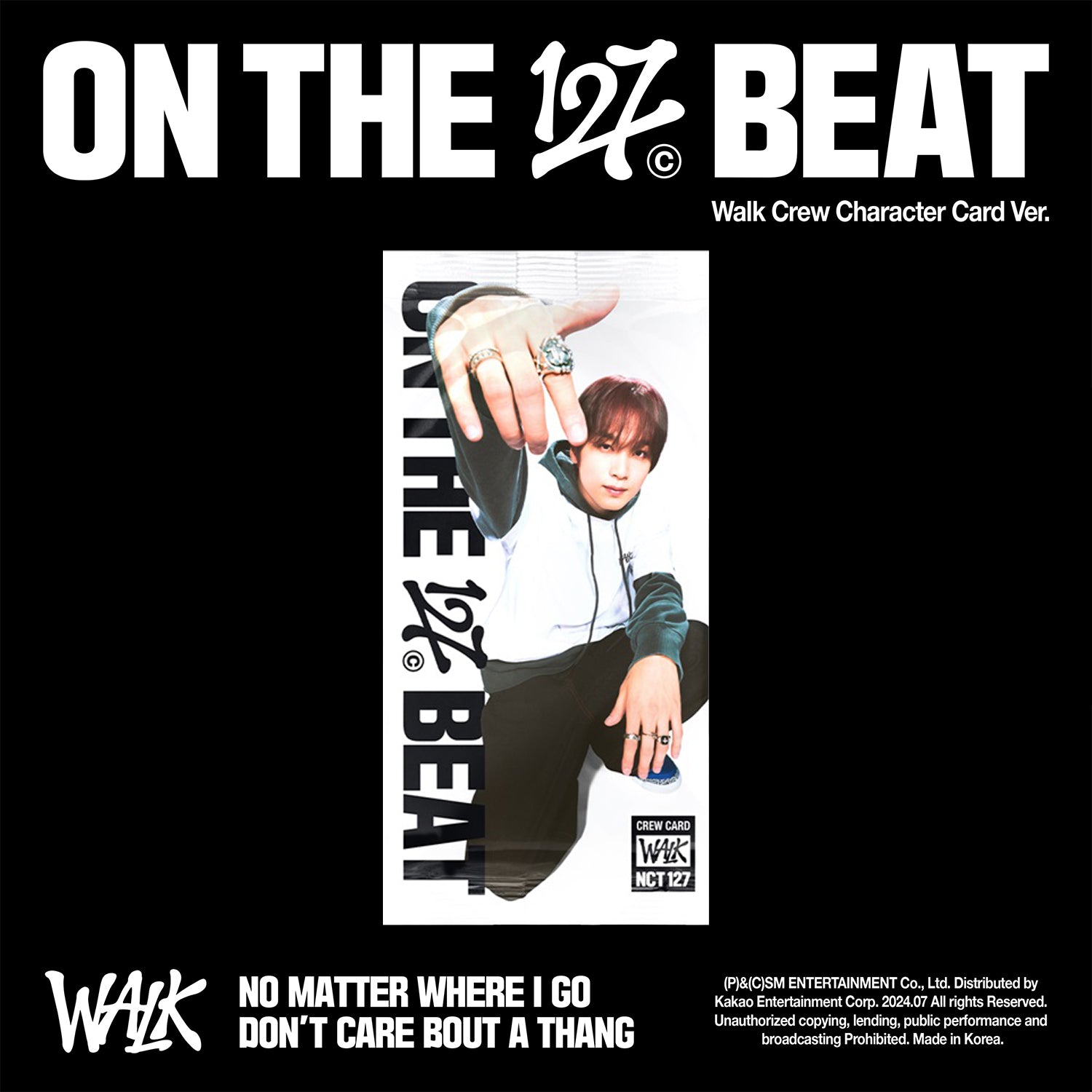NCT 127 6th Album 'WALK' (WALK Crew Character Card) - K-Pop Collectible Merchandise for Fans & Music Lovers - Perfect for Display, Gifts, and Fan Collections