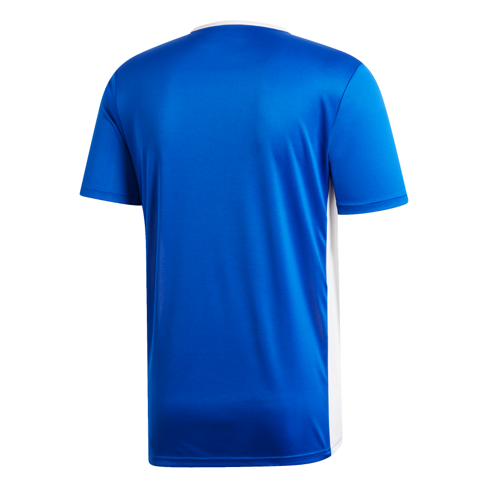 Adidas Men's Entrada 19 Soccer Jersey - Blue & White Stripe Athletic Shirt for Training & Matches | Lightweight Breathable Football Uniform Top