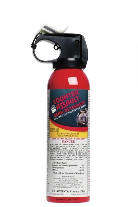 Counter Assault Bear Spray - Maximum Strength Bear Deterrent for Hiking, Camping & Outdoor Safety (8.1 oz) | EPA-Approved Protection Against Grizzly & Black Bears