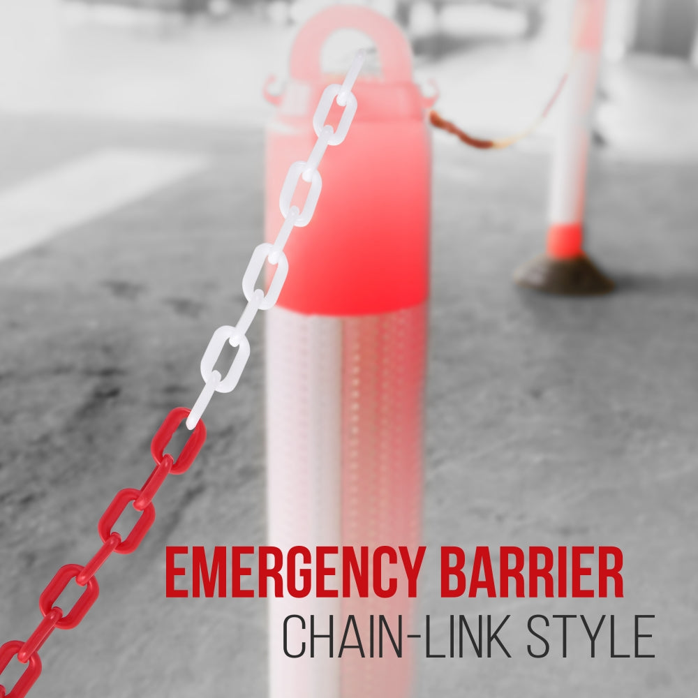 Premium Safety Barrier Chain - Heavy Duty Crowd Control & Queue Management for Events, Construction Sites, and Public Spaces
