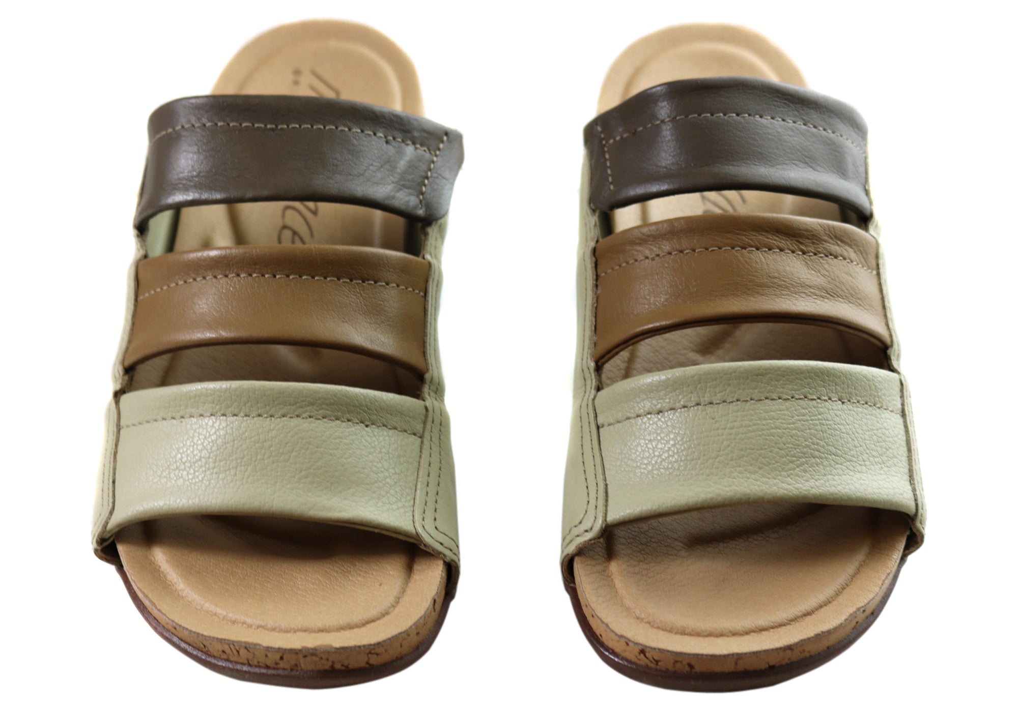 Women's Comfort Leather Slides Sandals - Soft & Supportive Brazilian Made Summer Shoes for Beach, Pool & Casual Wear