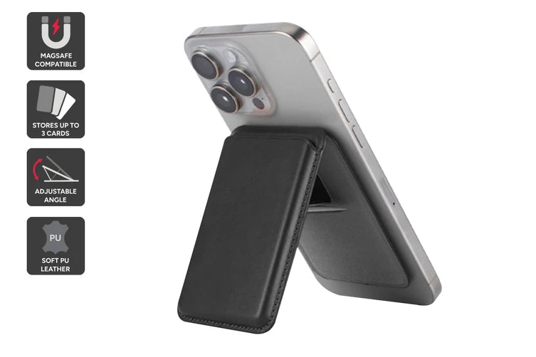 Magnetic Card Wallet Stand - Slim RFID Blocking Wallet with Money Clip for Credit Cards & Cash | Perfect for Travel, Business & Everyday Use