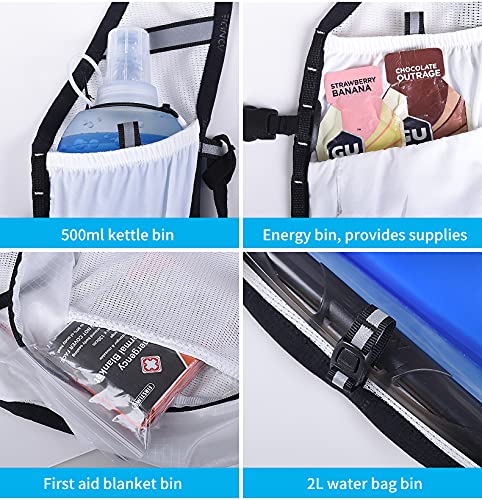 Men's & Women's Hydration Backpack - 18L Large Capacity Running Vest with 500ML Water Bladder - Perfect for Marathon, Hiking, Cycling & Outdoor Sports - Stay Hydrated During Workouts & Adventures