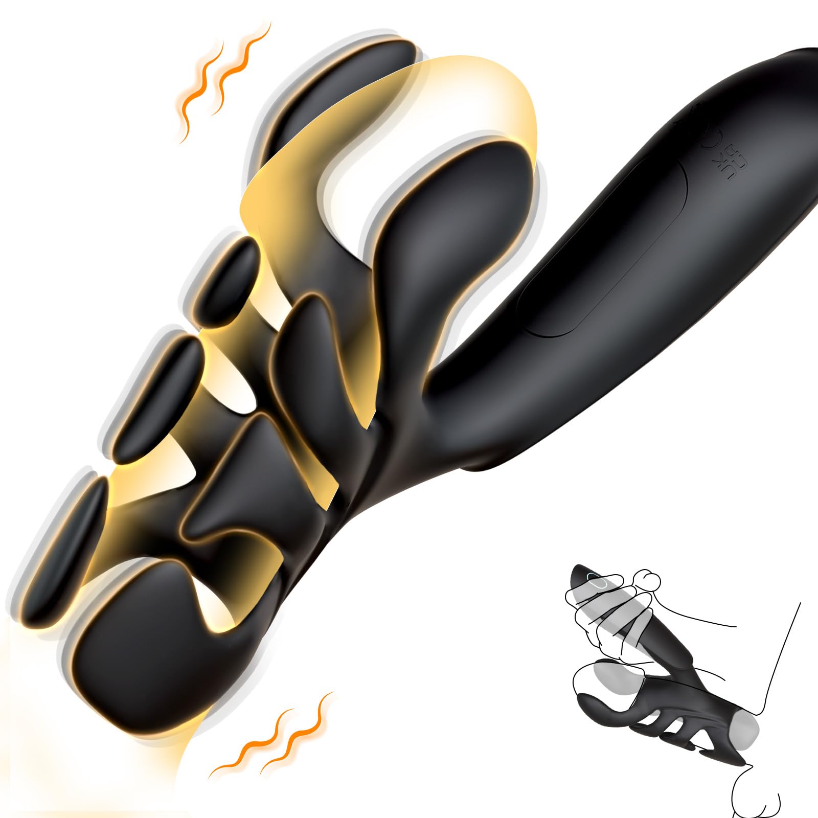 Premium Male Sex Toys - 10-Speed Vibrating Penis Trainer & Extender for Endurance & Pleasure | Handheld Male Masturbator for Solo Play & Couples Fun | Adult Toys for Men's Sexual Wellness & Performance Enhancement