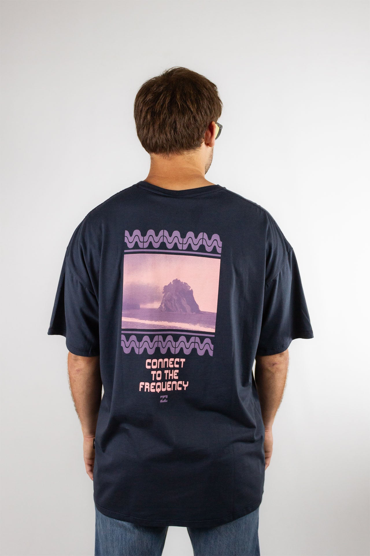 Billabong Frequency Over Tee - Men's Short Sleeve Graphic T-Shirt for Casual Wear & Surfing | Comfortable Cotton Blend Shirt for Everyday Use