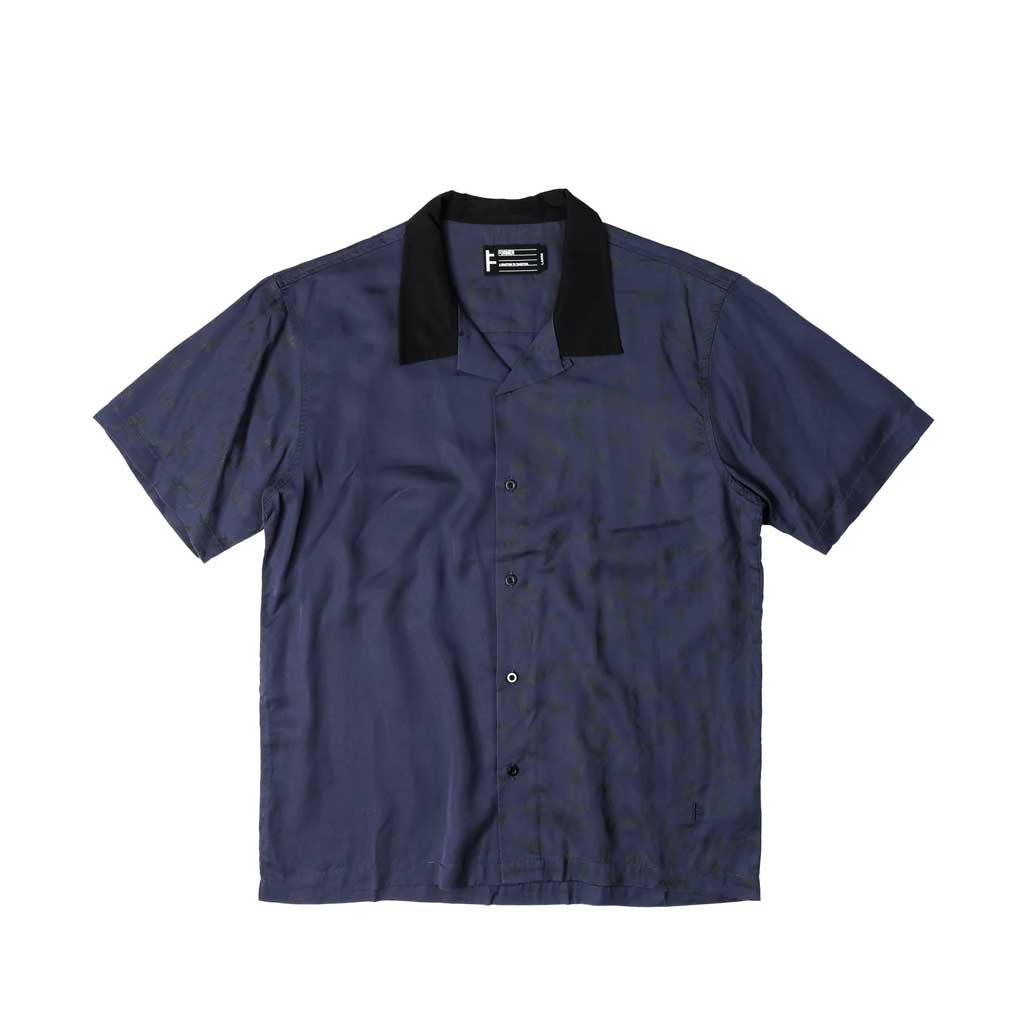 Former Marilyn Diffuse SS Shirt - Midnight Blue Casual Short Sleeve Top for Women | Perfect for Everyday Wear, Office, and Outings
