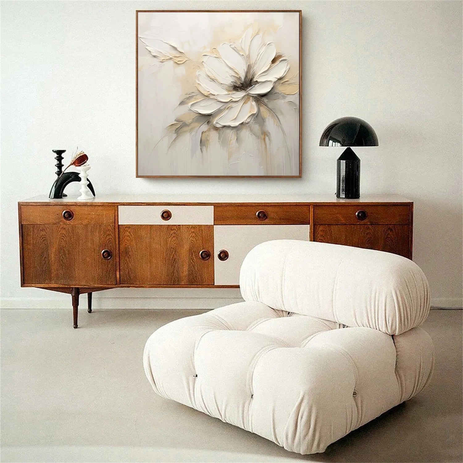 Beautiful Flower and Tree Painting #FT140 - Handmade Canvas Art for Home Decor, Living Room, Bedroom & Office Wall
